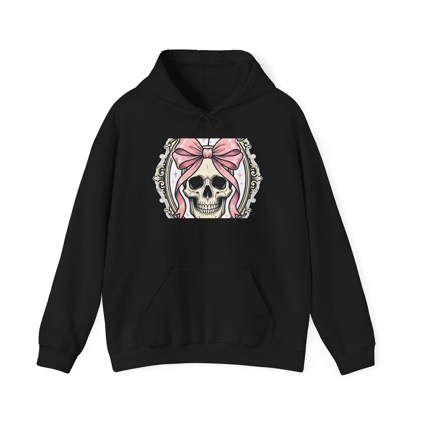 Healing But Exhausted Coquette Skull Hoodie