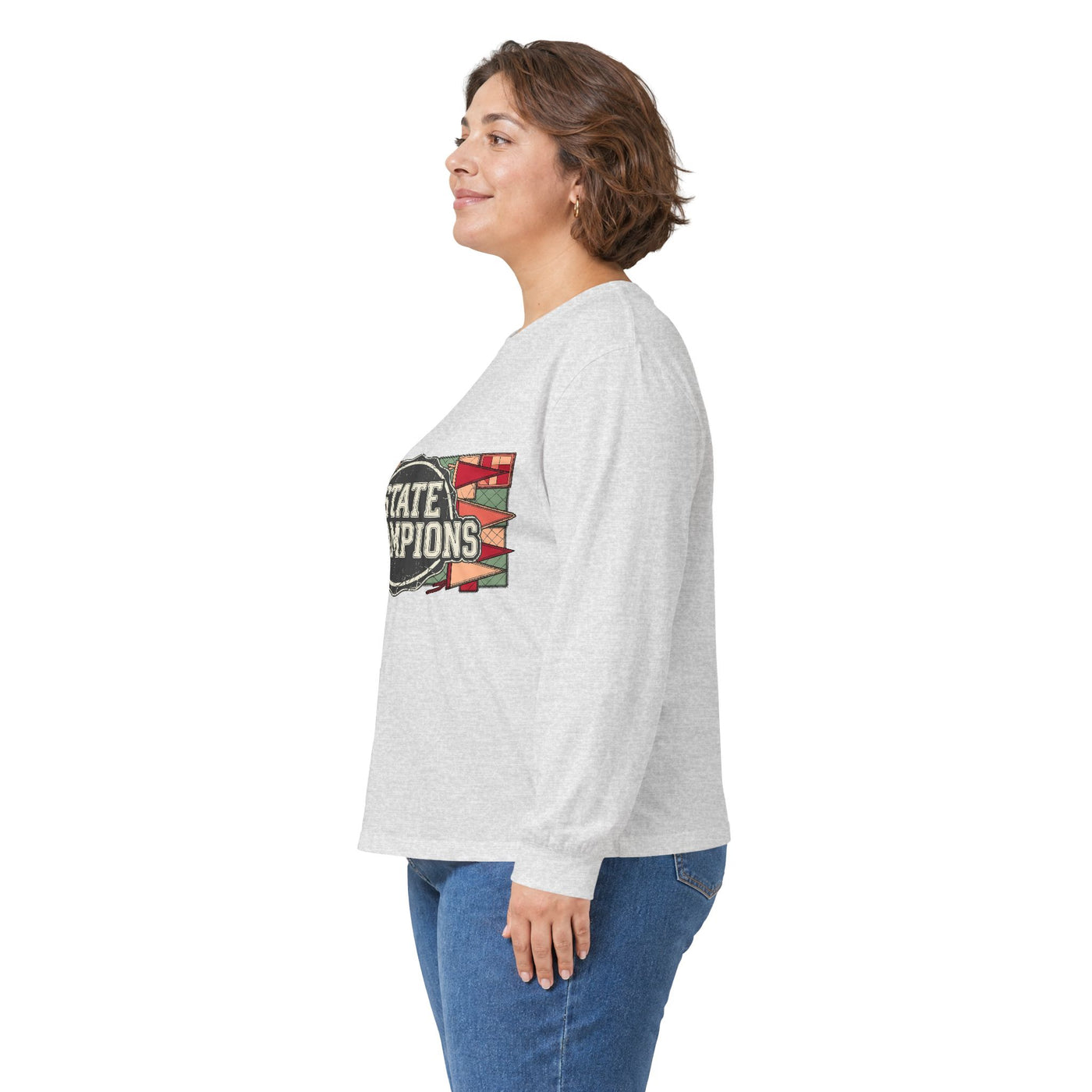 Vintage Varsity Patchwork Tee Long Sleeve
