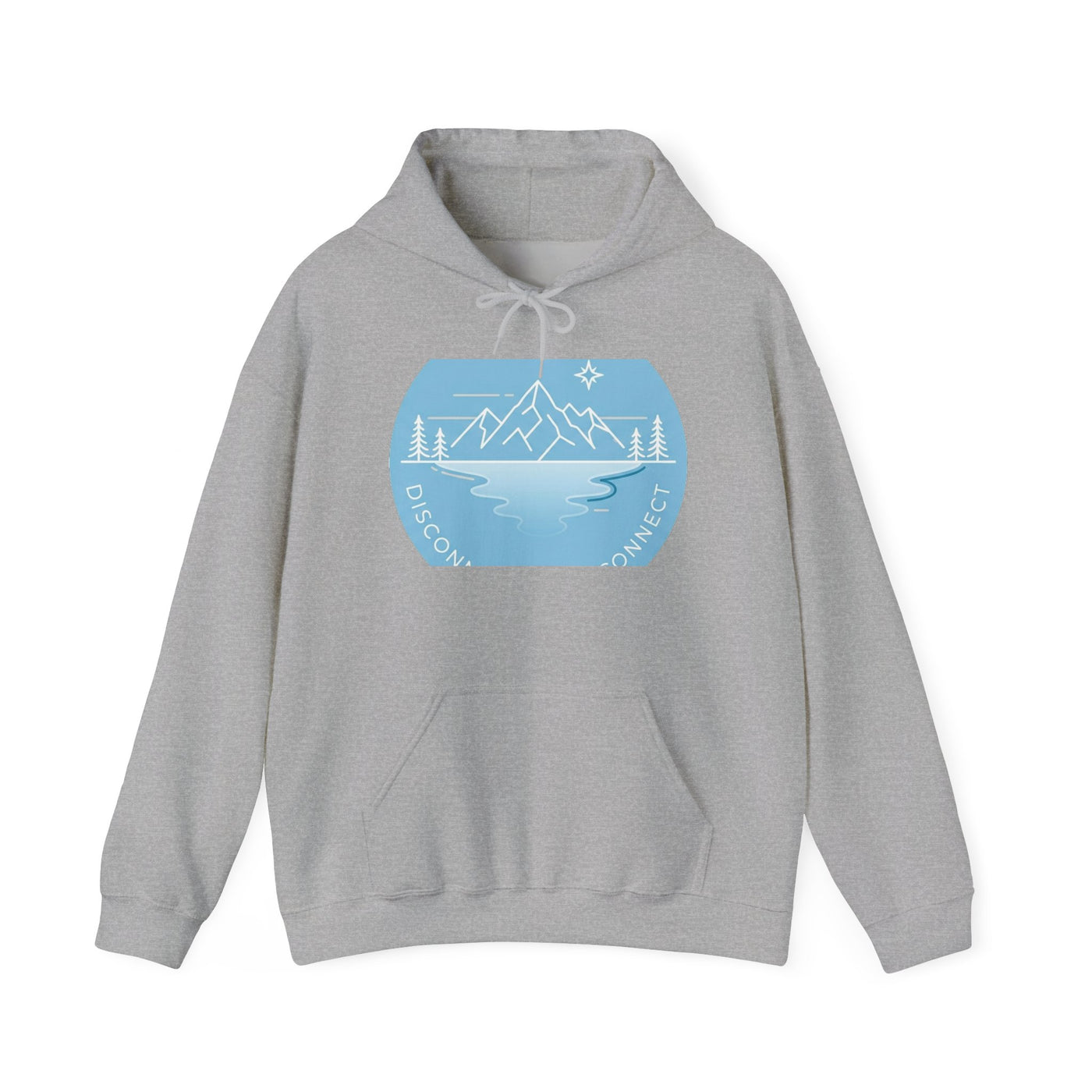 Unplugged Horizons: Glacier Escape Hoodie