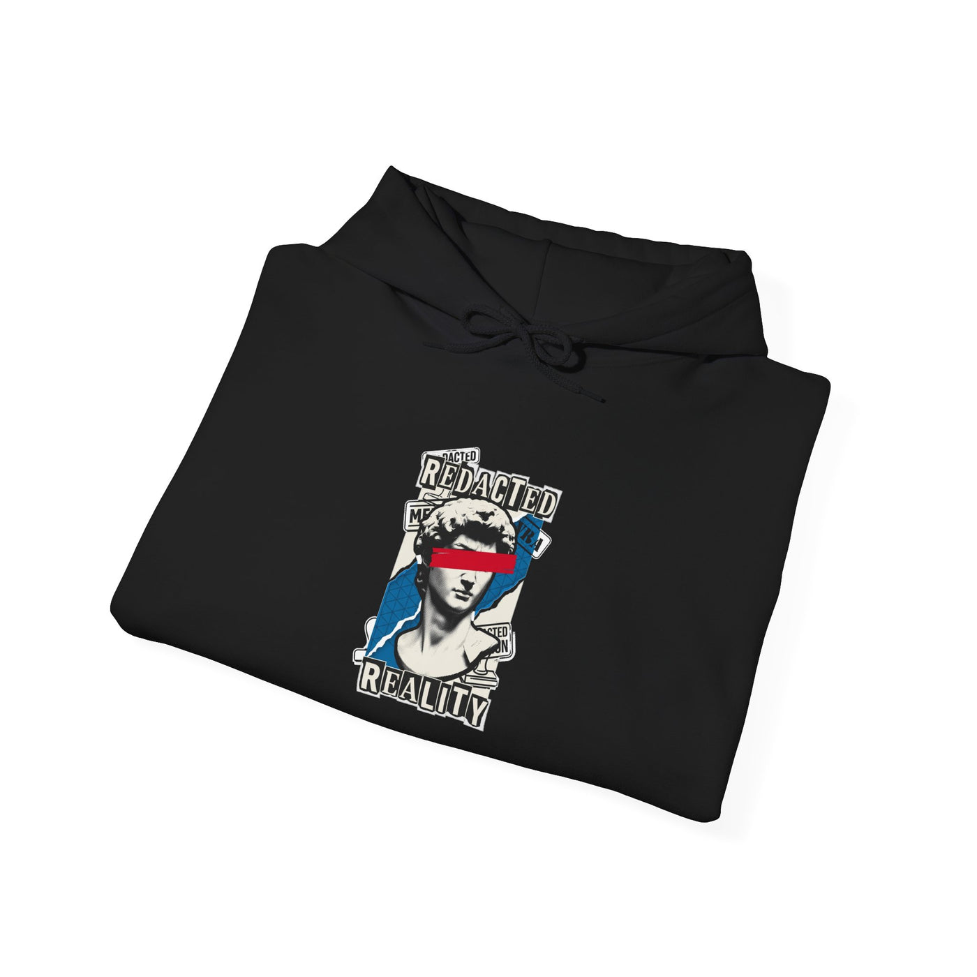 Redacted Reality Halftone Bust Hoodie
