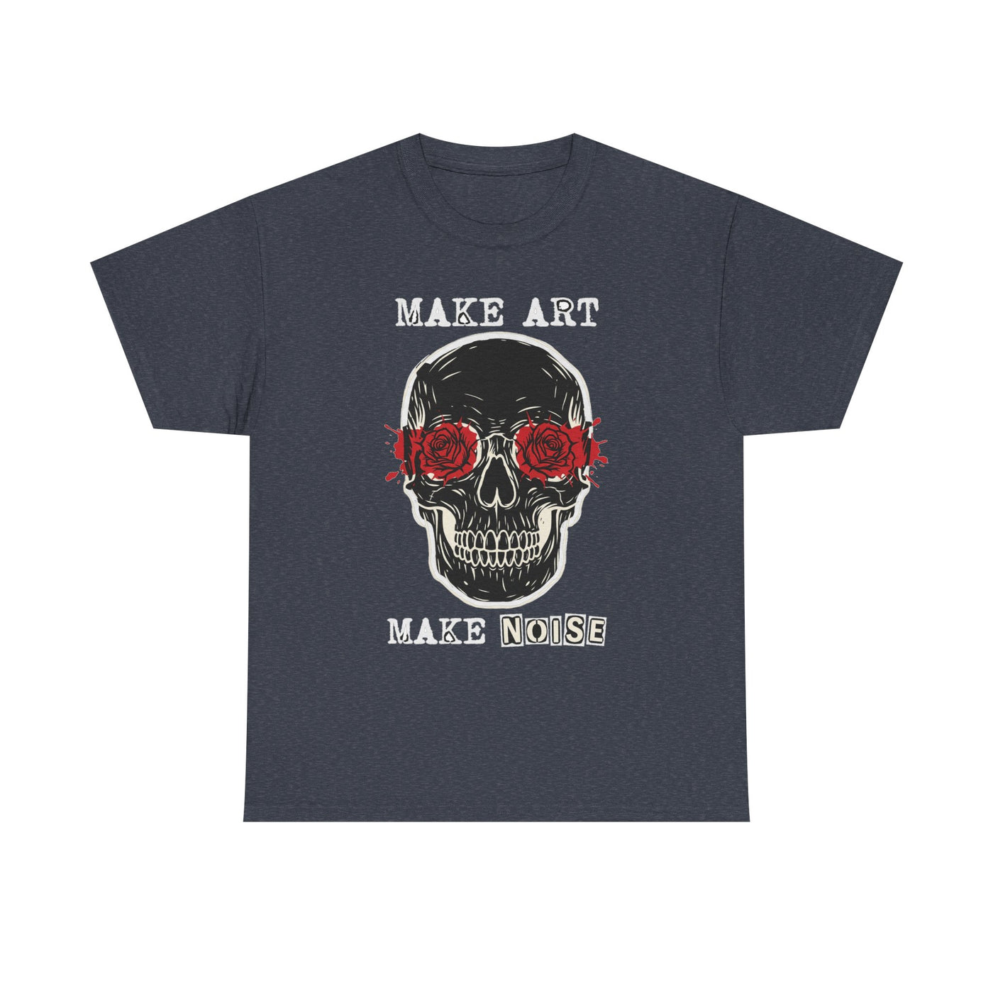 Make Art Make Noise Linocut Skull
