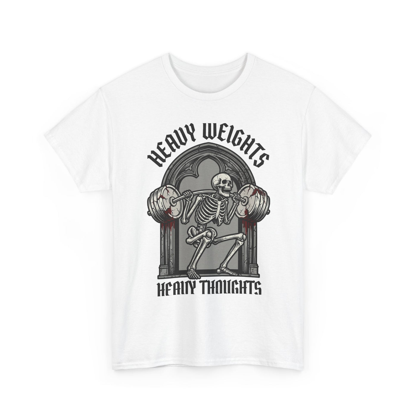 Heavy Weights Heavy Thoughts Skeleton Tee