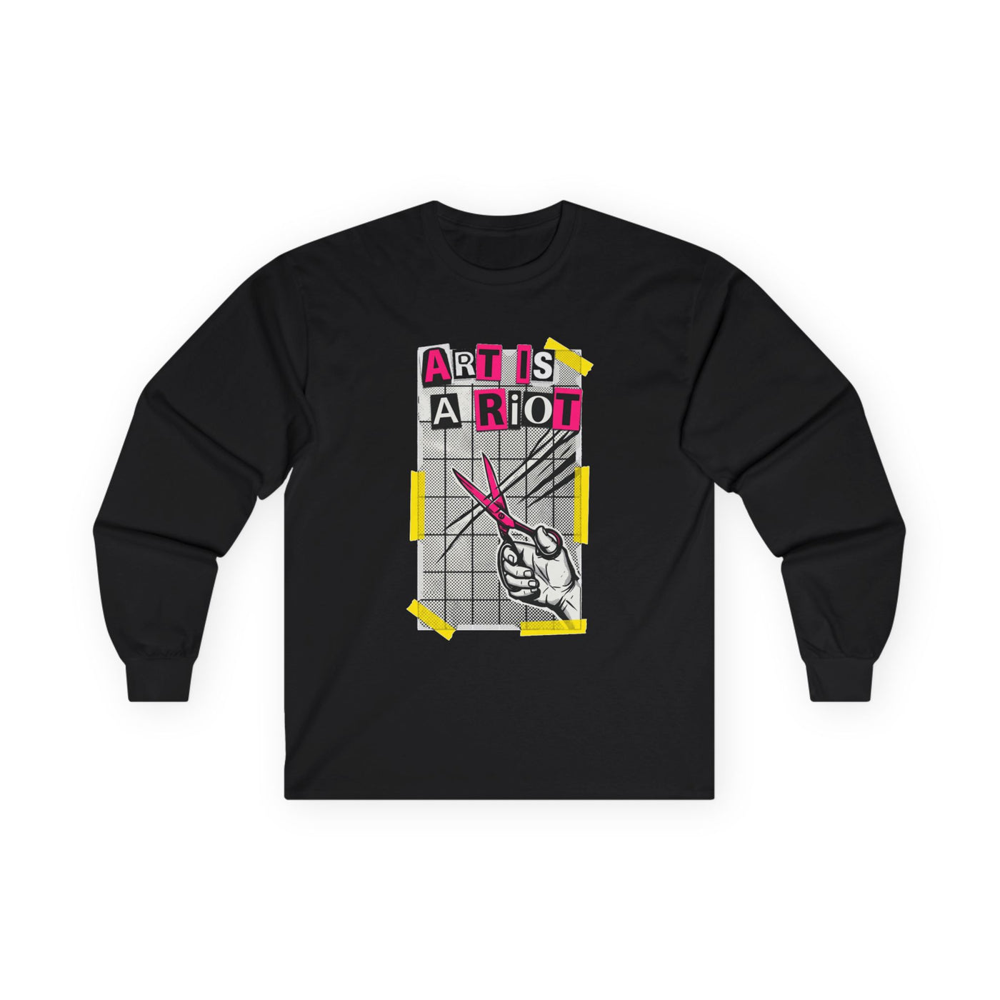 Cut Paste Rebel Zine Manifesto Long Sleeve