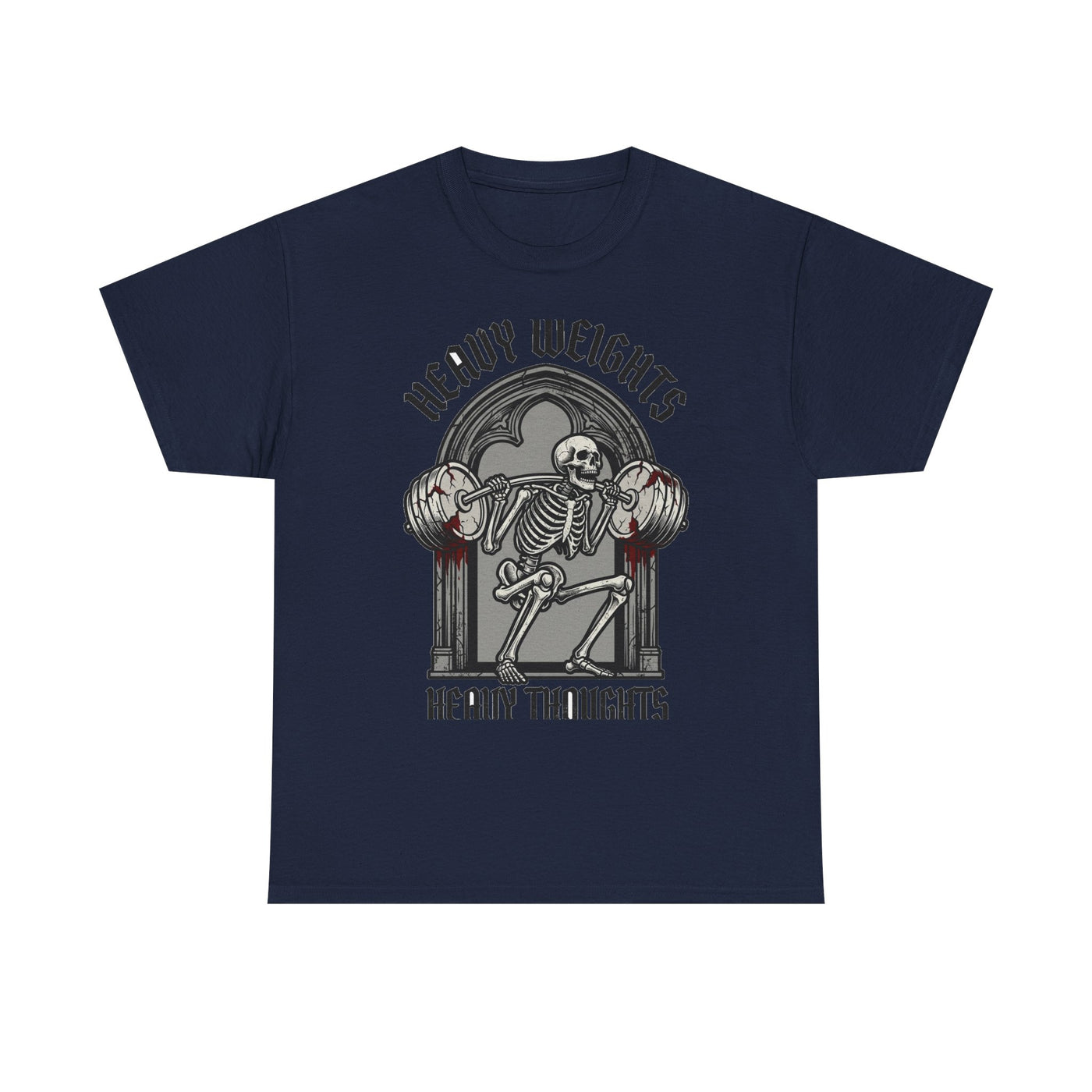 Heavy Weights Heavy Thoughts Skeleton Tee