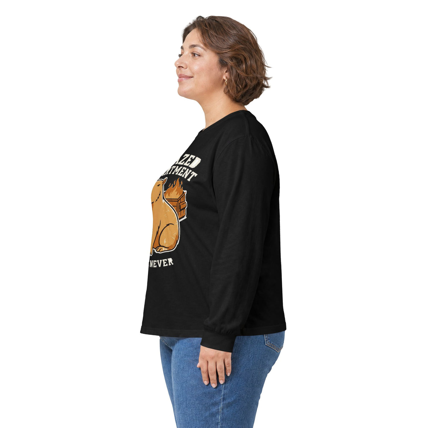 Unfazed Department Capybara Mascot Long Sleeve