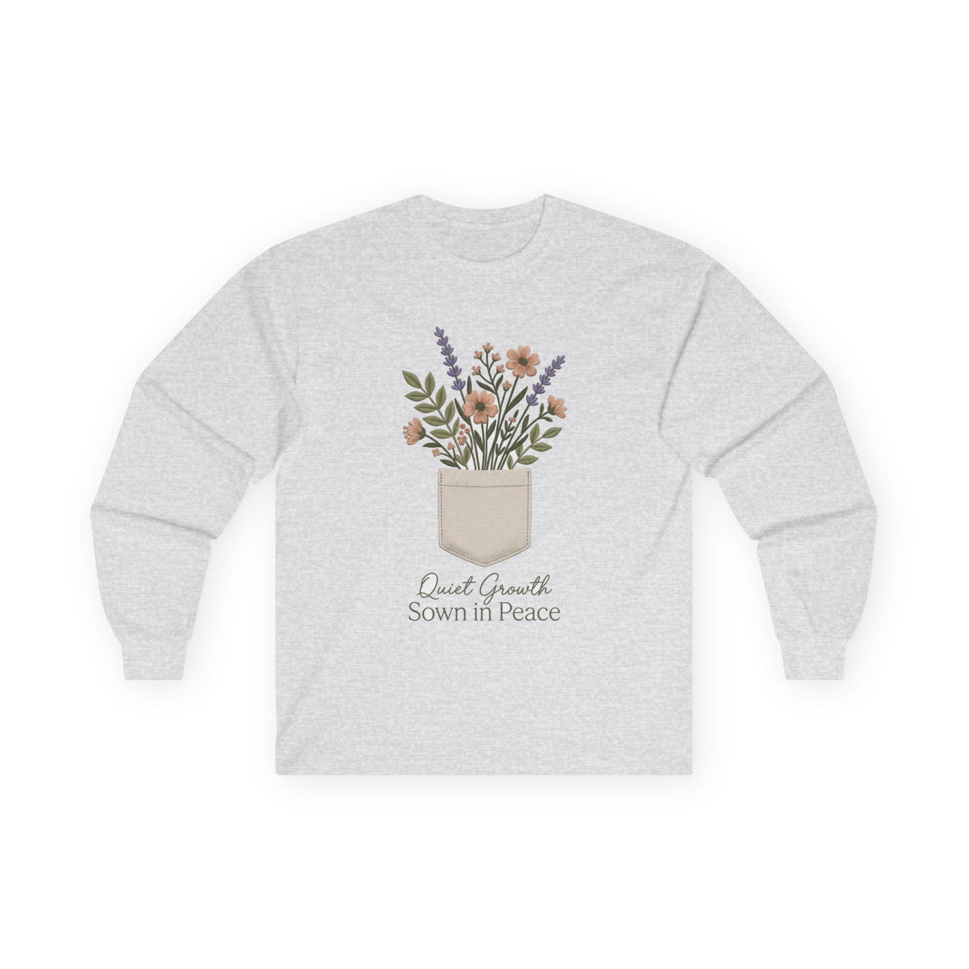 Pocketful of Peace Faux Stitch Tee Long Sleeve