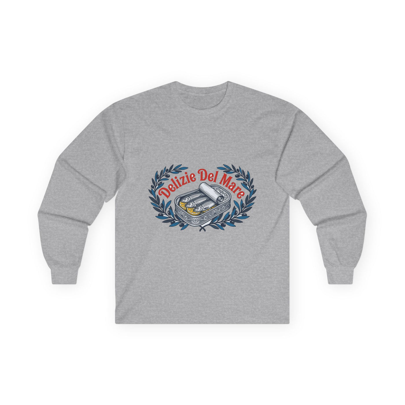 Retro Italian Sardine Tin Art Long Sleeve