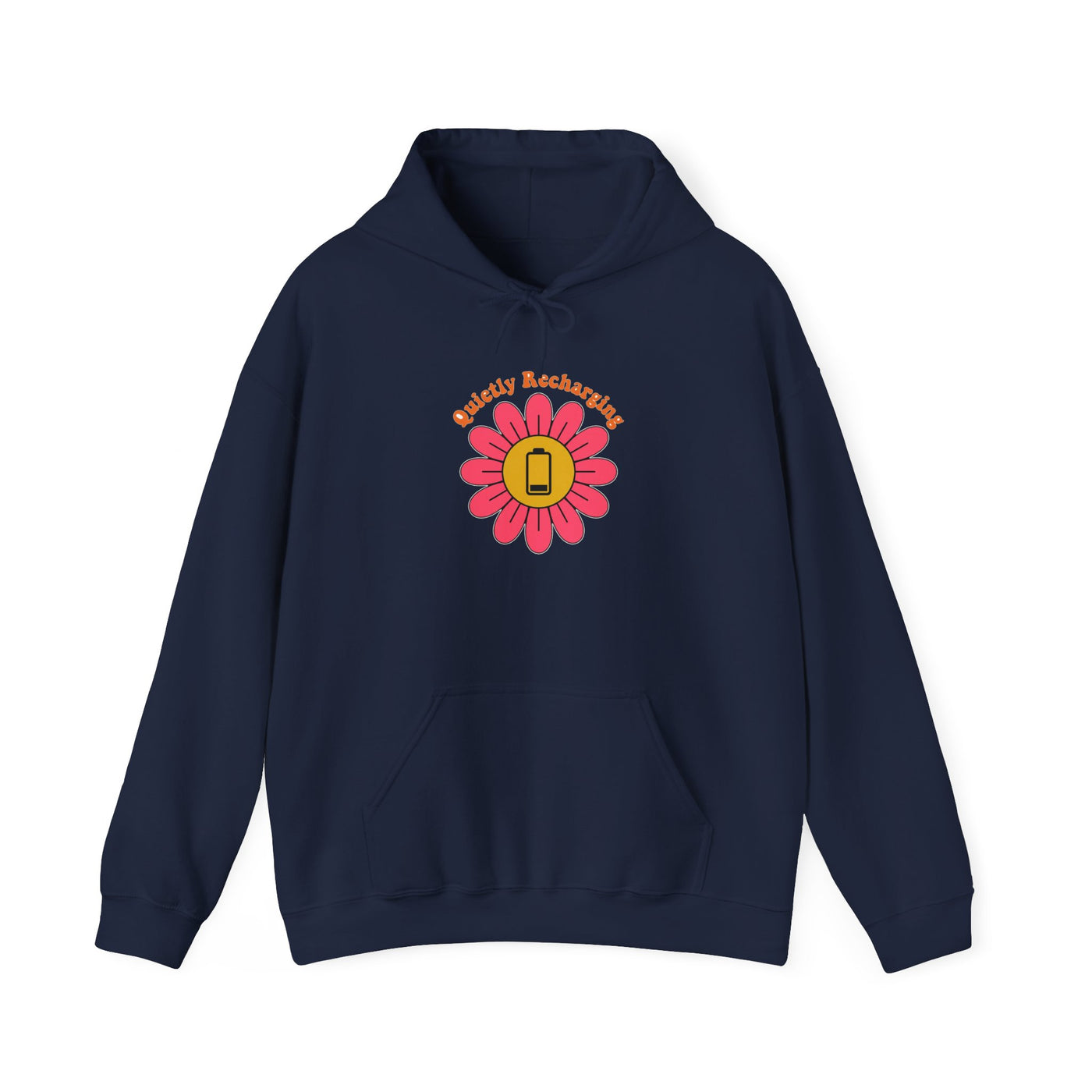 Recharging My Spark Retro Flower Hoodie