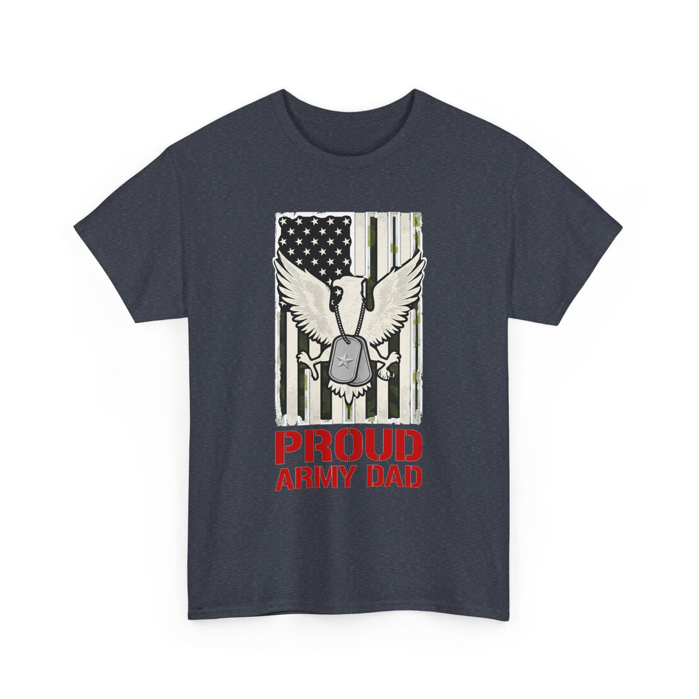 Proud Army Dad Dog Tags & Flag