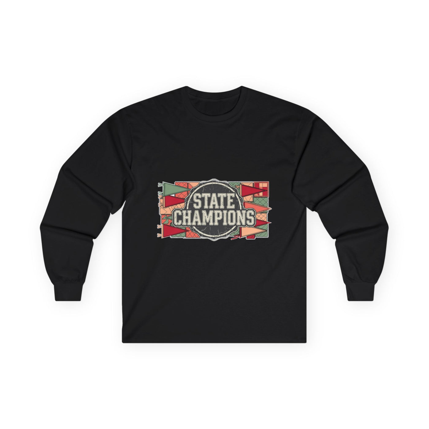 Vintage Varsity Patchwork Tee Long Sleeve