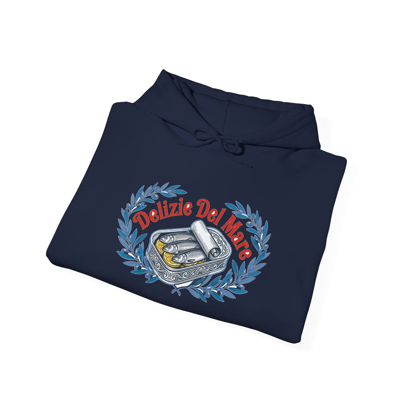 Retro Italian Sardine Tin Art Hoodie