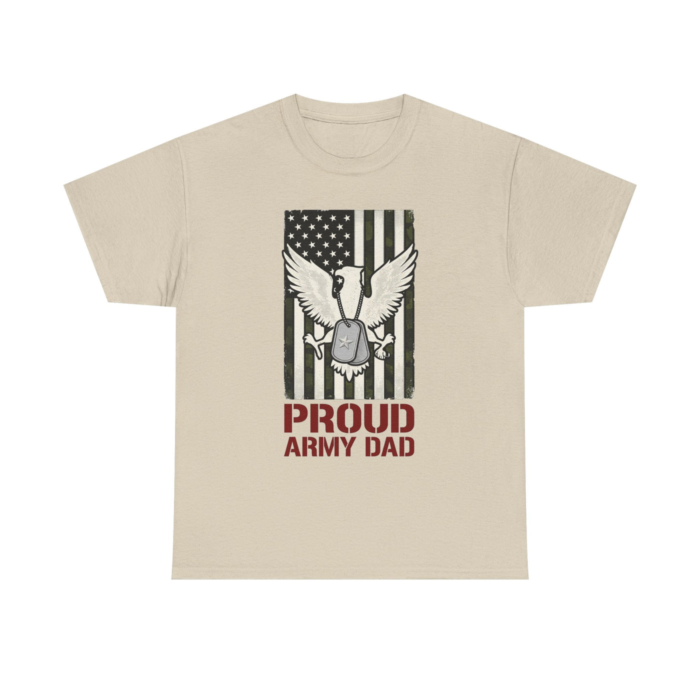 Proud Army Dad Dog Tags & Flag