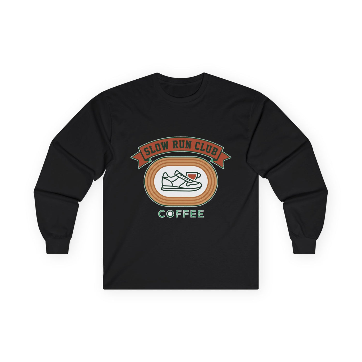 Retro Slow Run Coffee Crest Long Sleeve