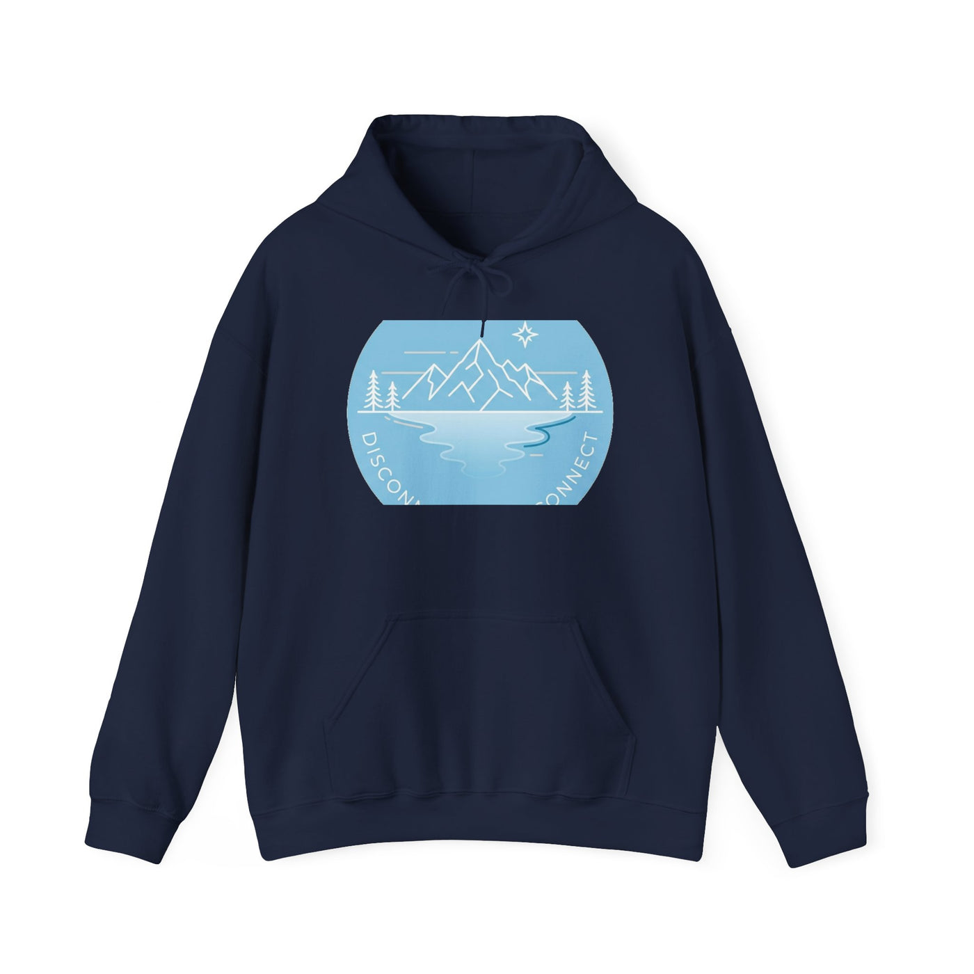 Unplugged Horizons: Glacier Escape Hoodie