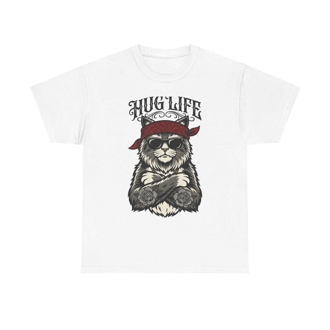 Hug Life Hardcore Cat T-Shirt