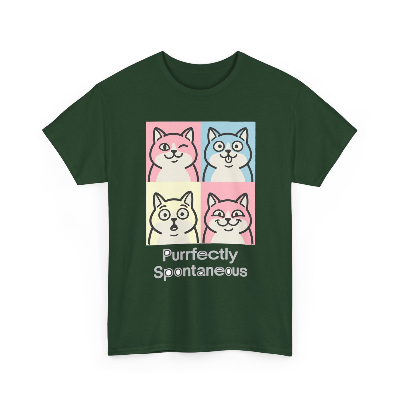 Pastel Pop Art Kitten Grid