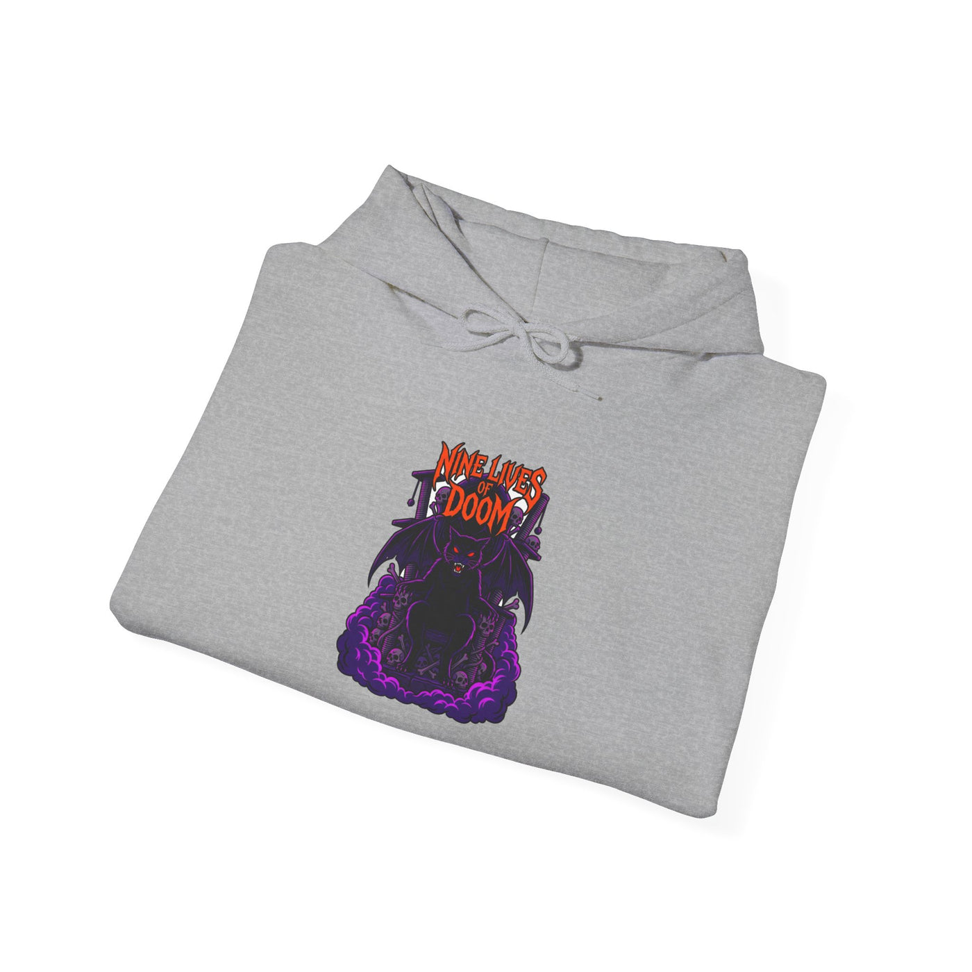 Feline of the Abyss Gothic Metal Hoodie