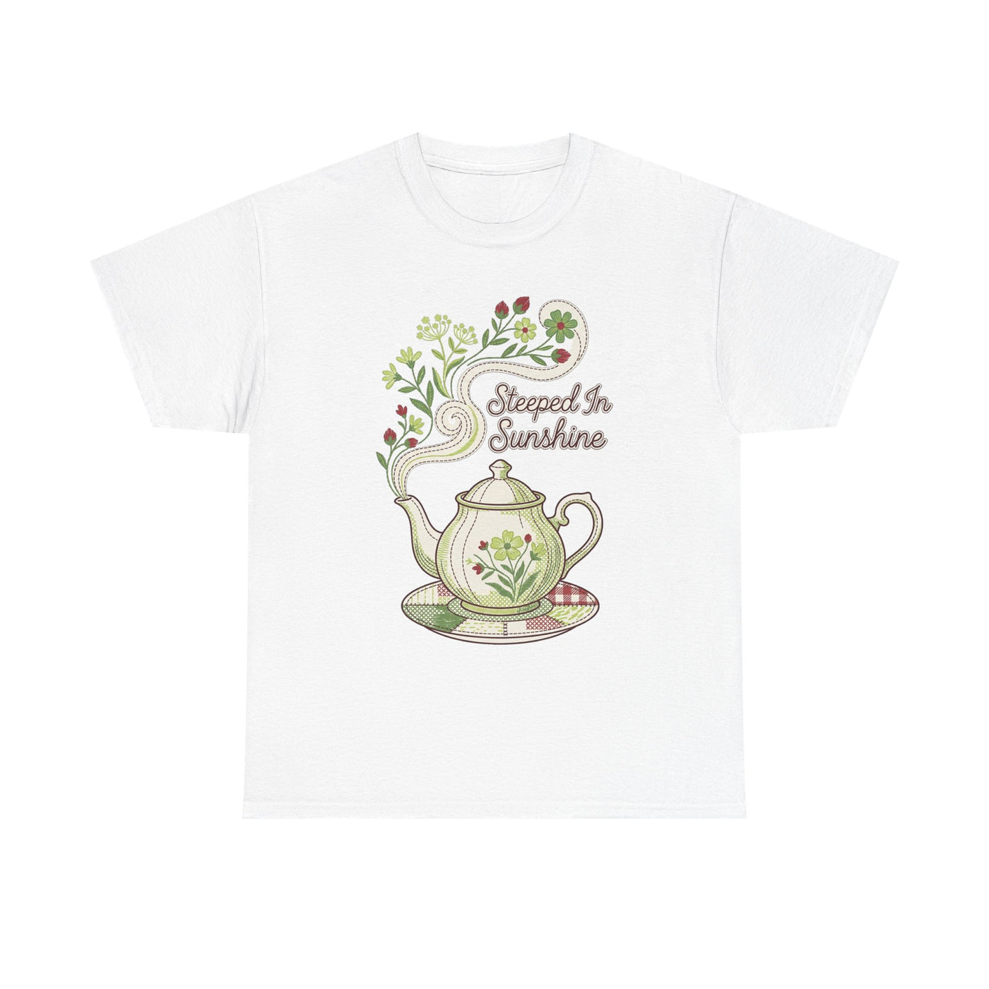Steeped In Sunshine Faux Stitch Teapot