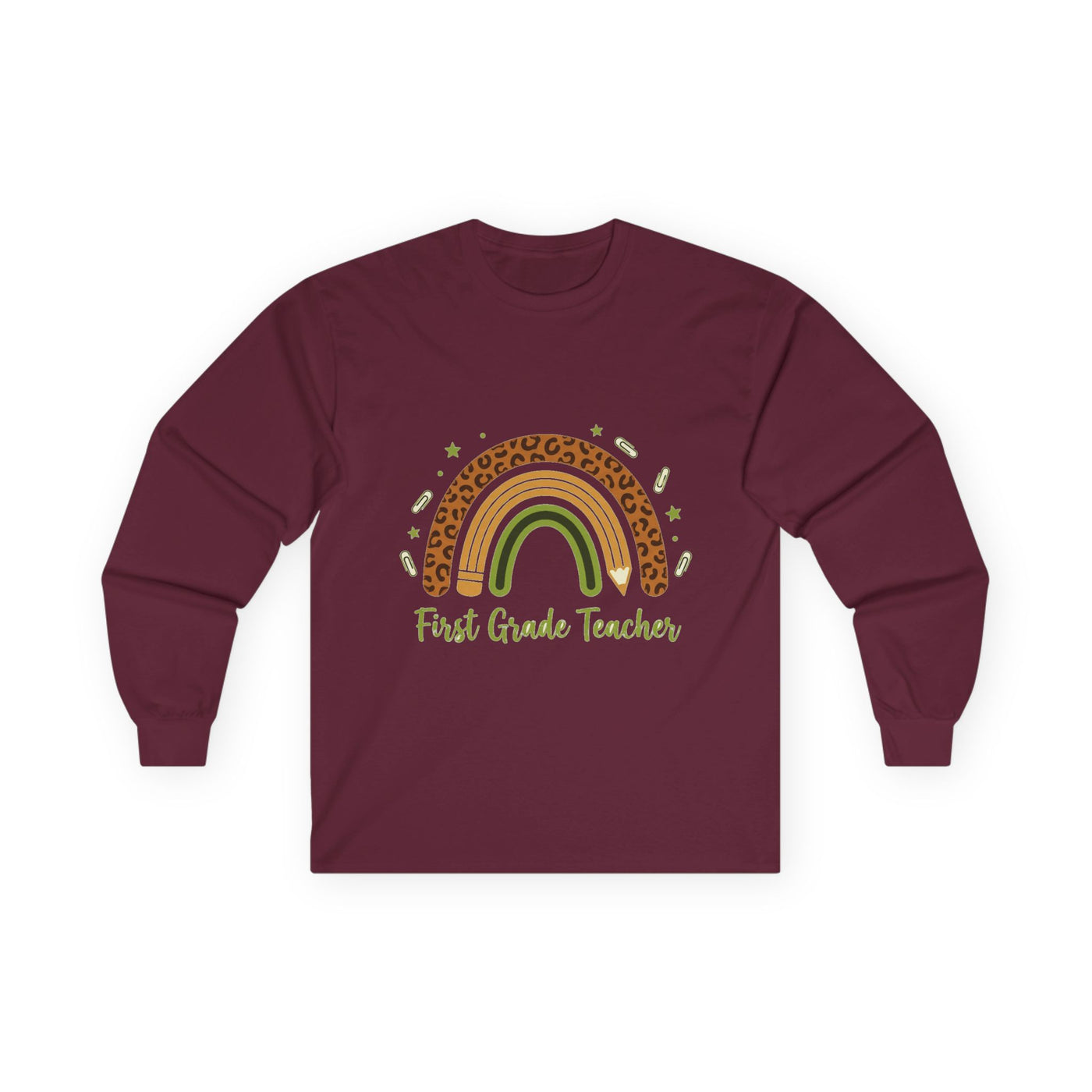 Boho Leopard Rainbow Grade Level Long Sleeve