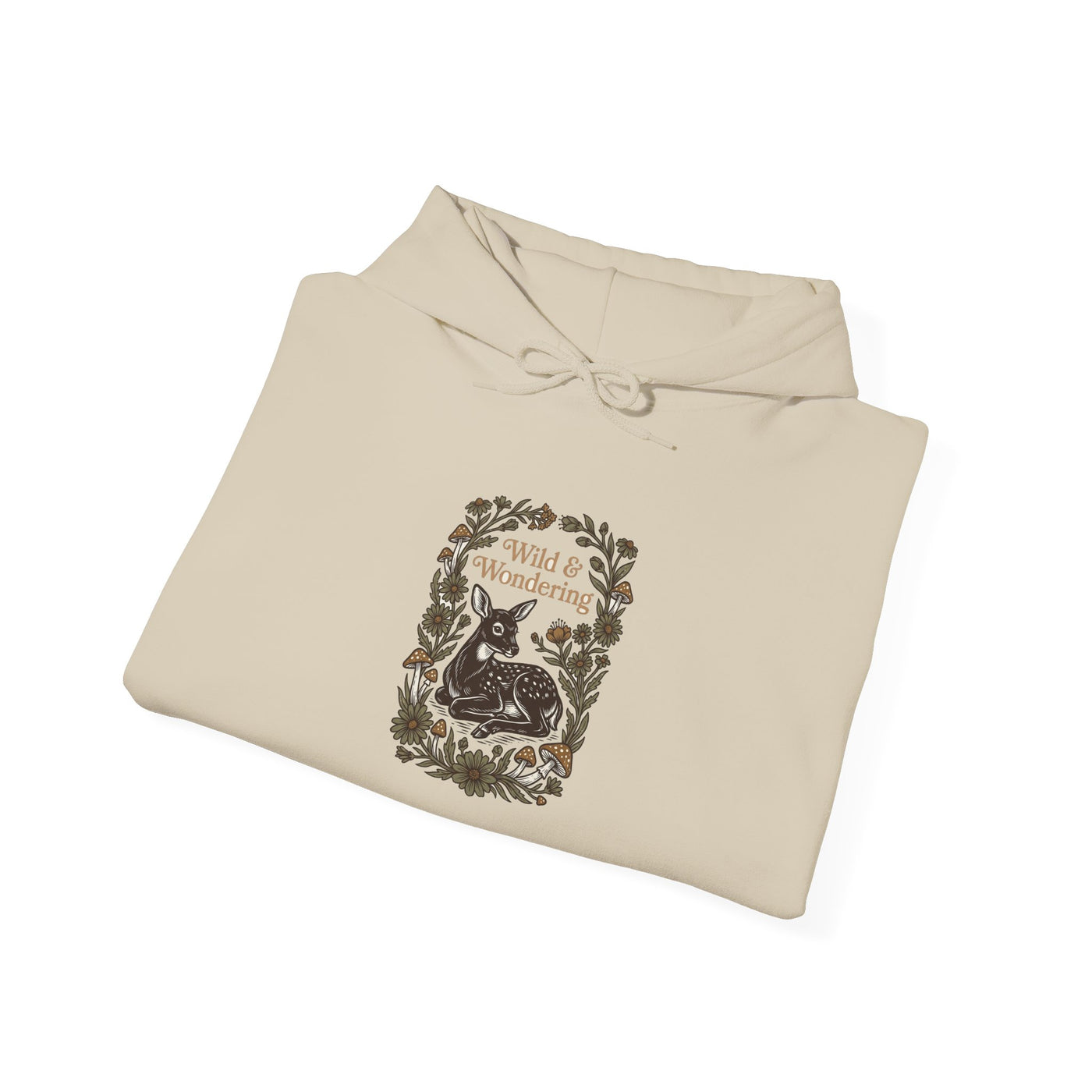 Forest Child Vintage Fawn & Fungi Hoodie
