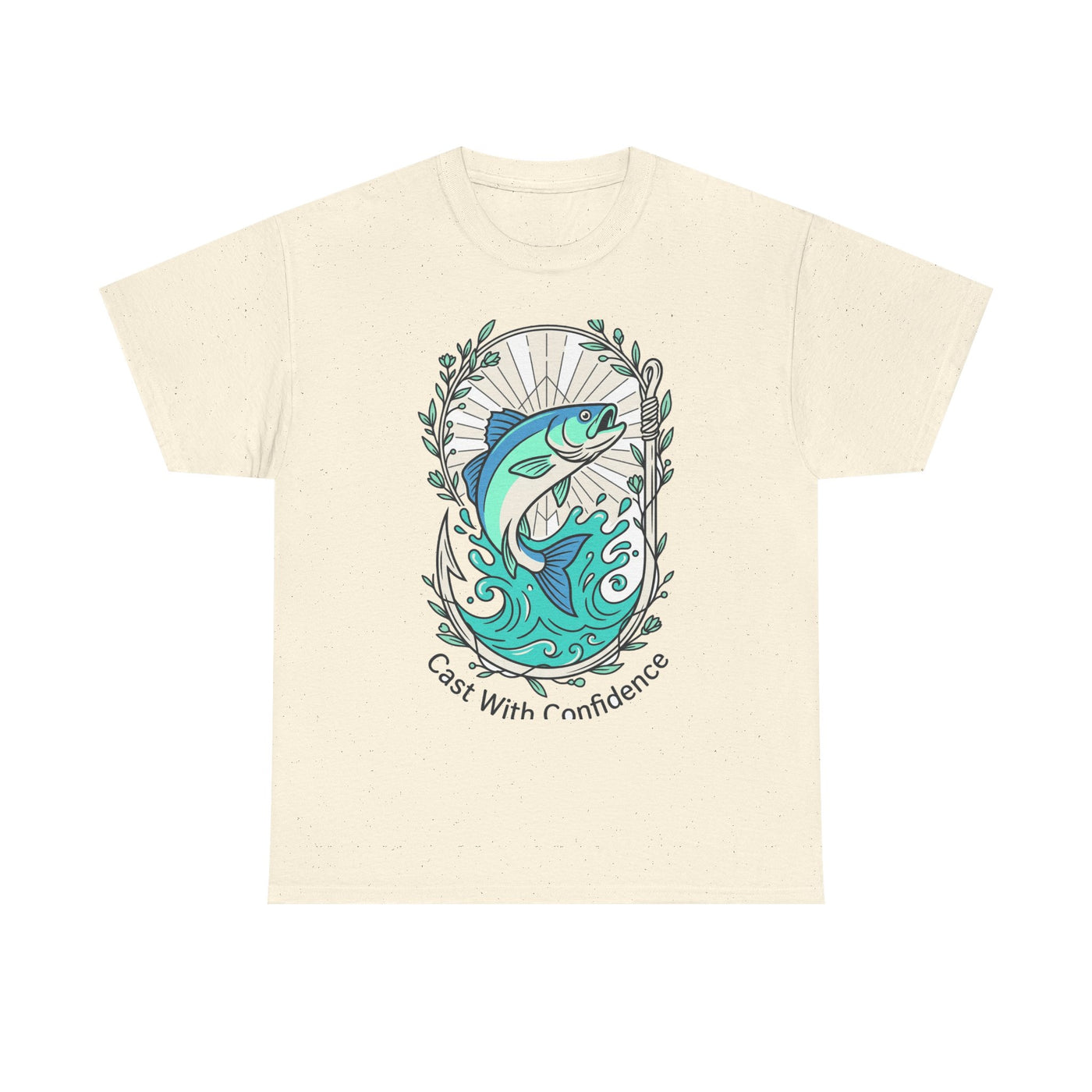 Cast With Confidence Floral Fishing Tee