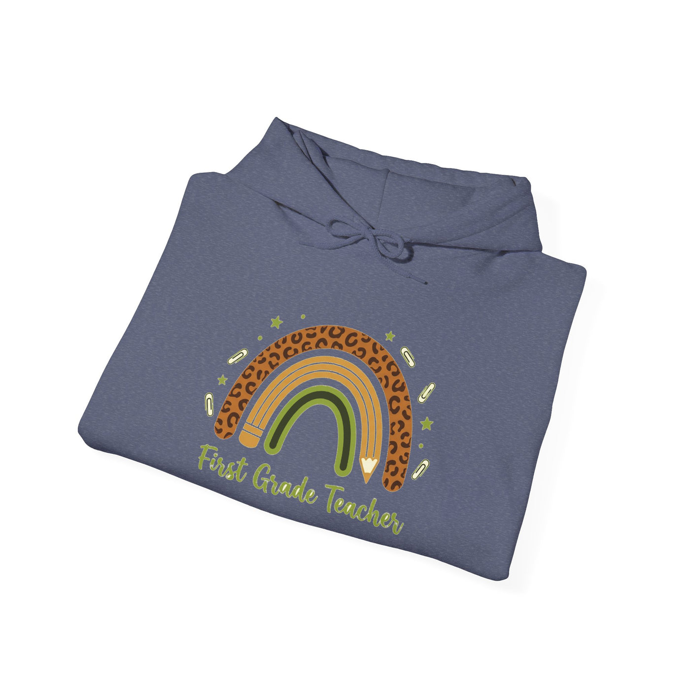 Boho Leopard Rainbow Grade Level Hoodie