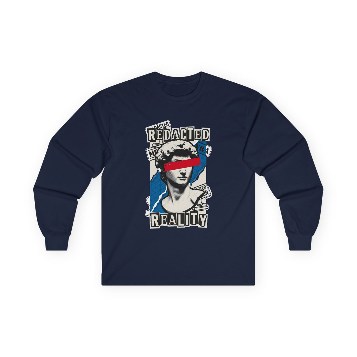 Redacted Reality Halftone Bust Long Sleeve