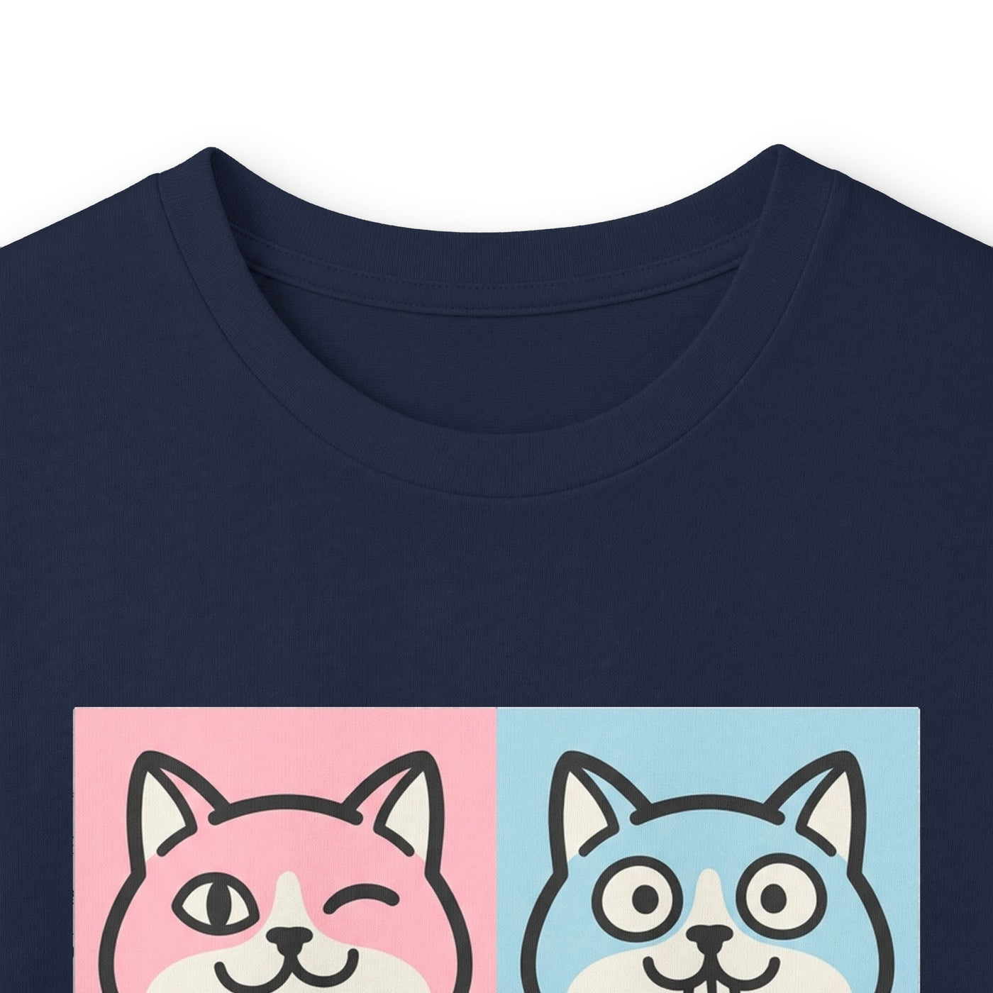 Pastel Pop Art Kitten Grid Long Sleeve