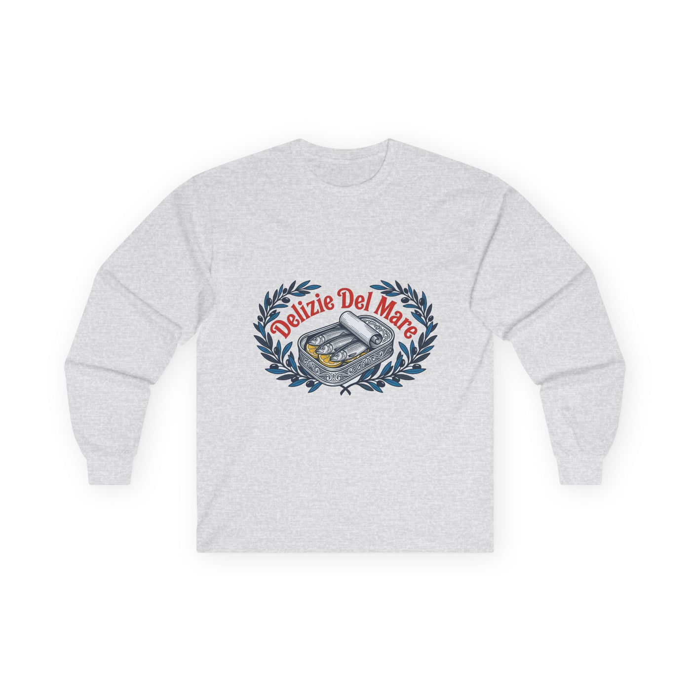 Retro Italian Sardine Tin Art Long Sleeve