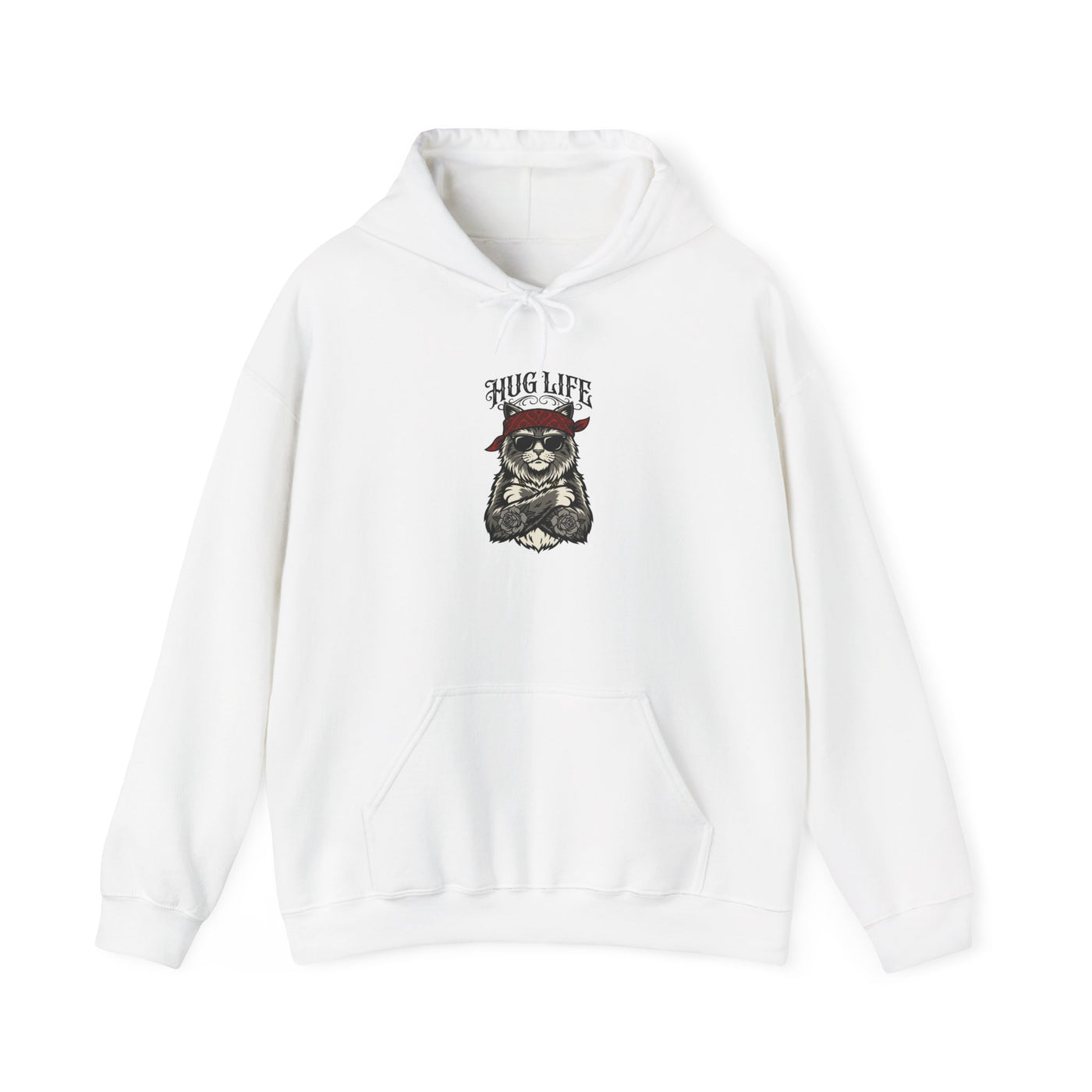 Hug Life Hardcore Bandana Feline Hoodie