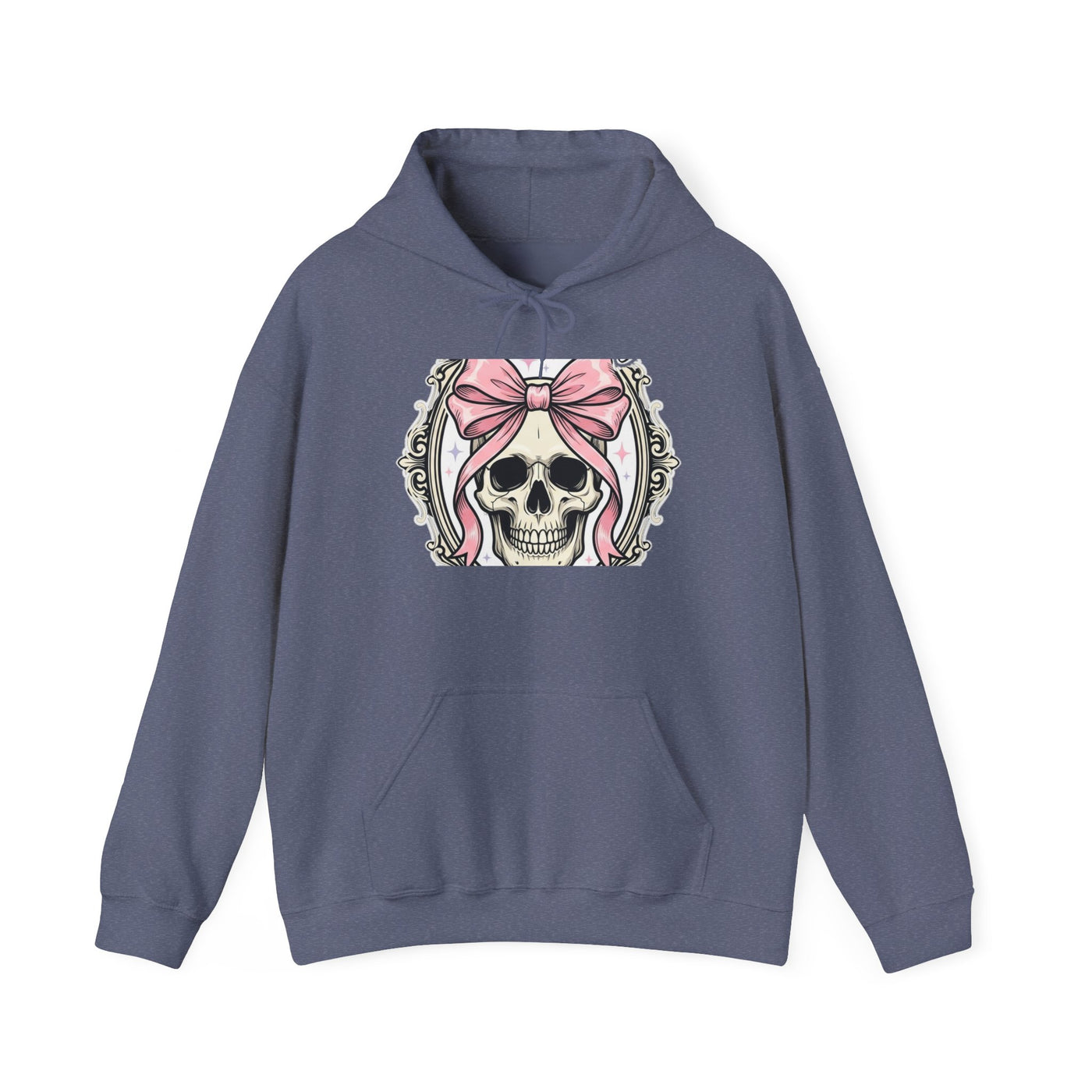 Healing But Exhausted Coquette Skull Hoodie