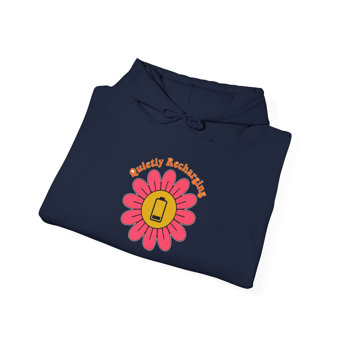 Recharging My Spark Retro Flower Hoodie