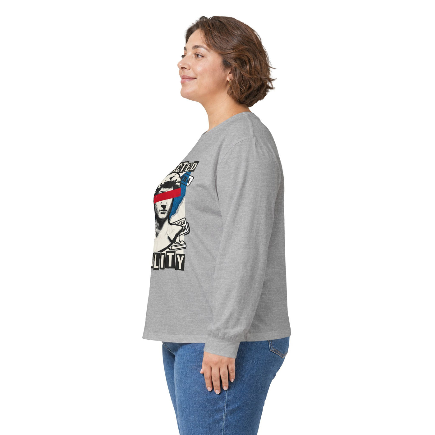 Redacted Reality Halftone Bust Long Sleeve
