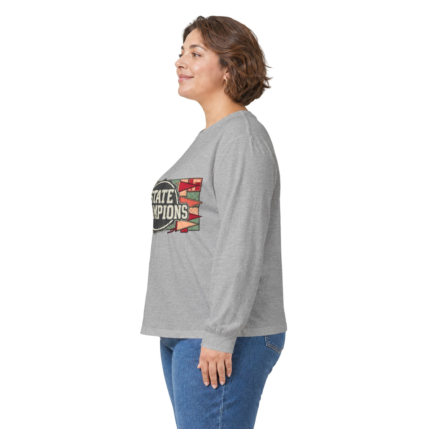 Vintage Varsity Patchwork Tee Long Sleeve