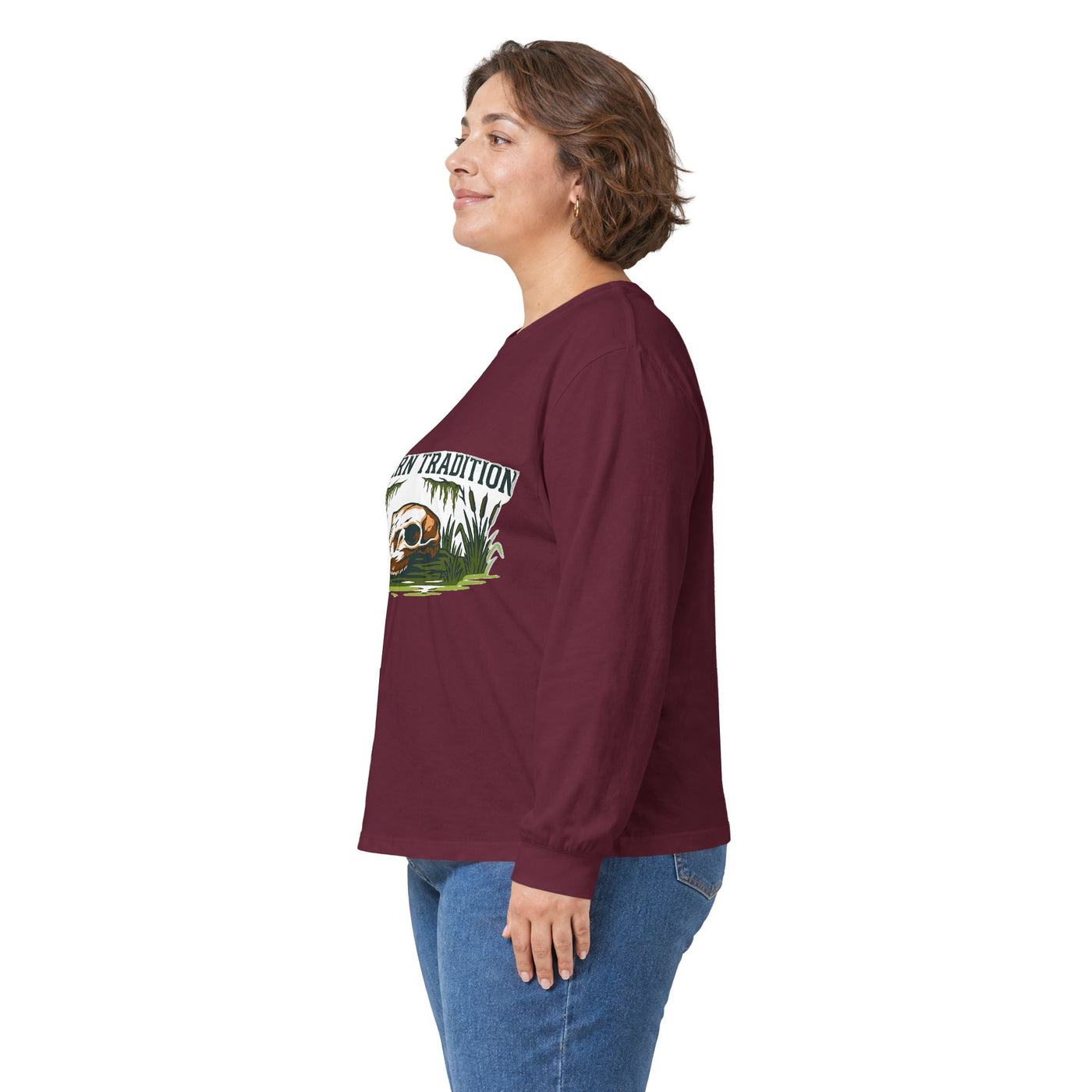Vintage Southern Outdoors Deer Skull Long Sleeve
