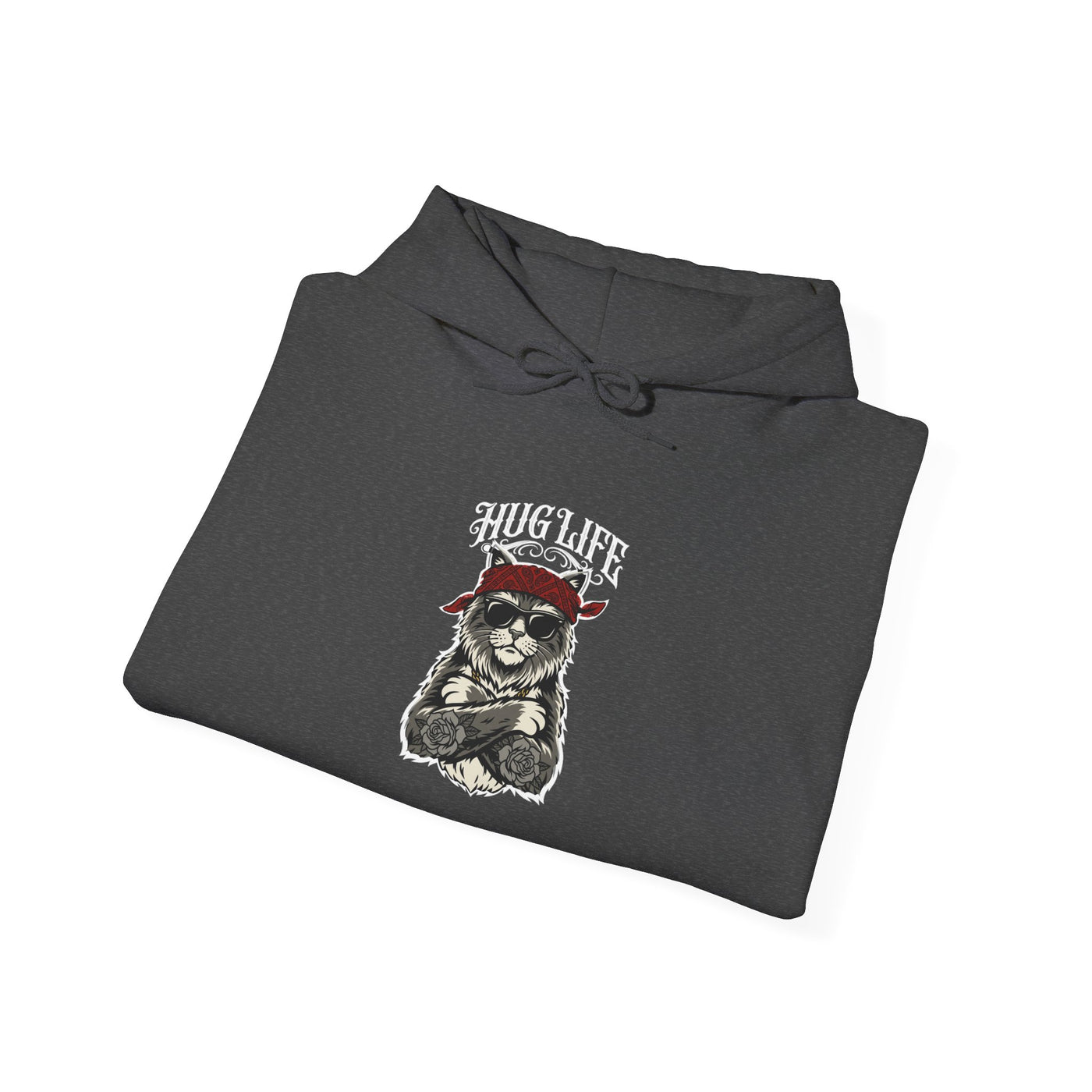 Hug Life Hardcore Bandana Feline Hoodie