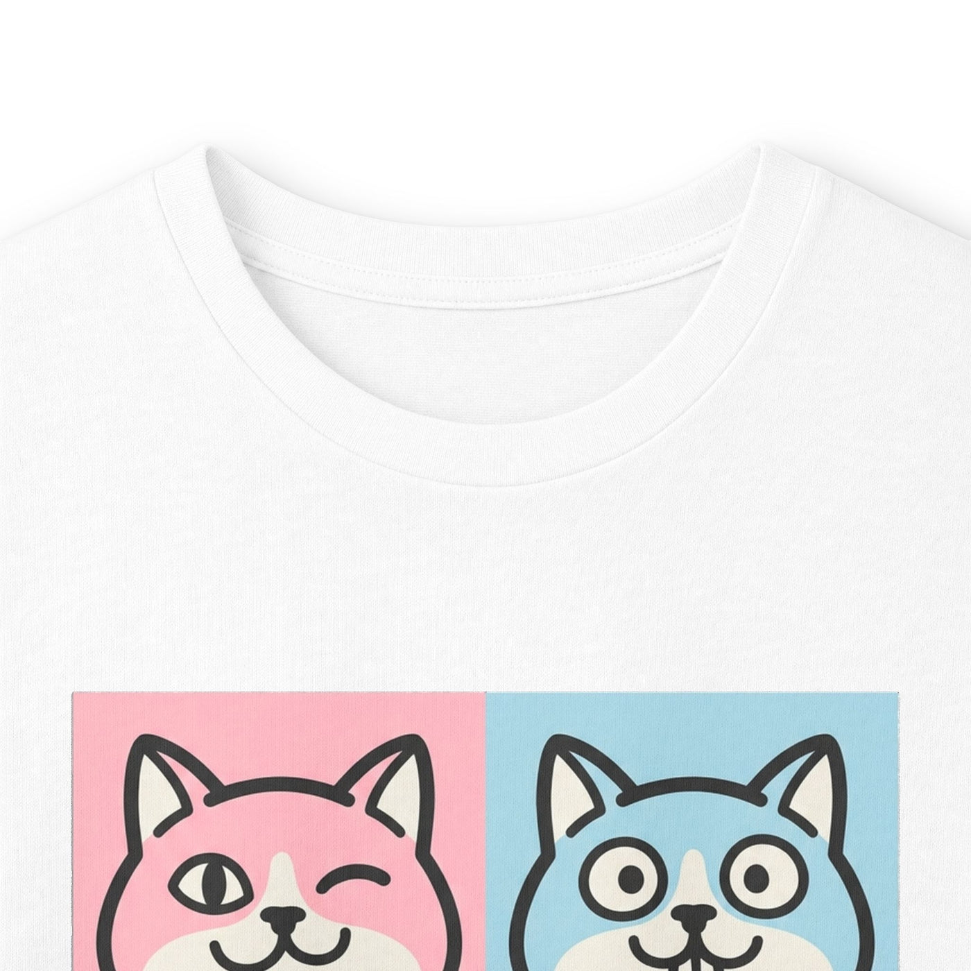 Pastel Pop Art Kitten Grid Long Sleeve