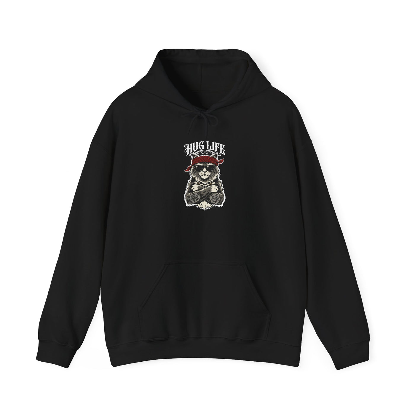 Hug Life Hardcore Bandana Feline Hoodie