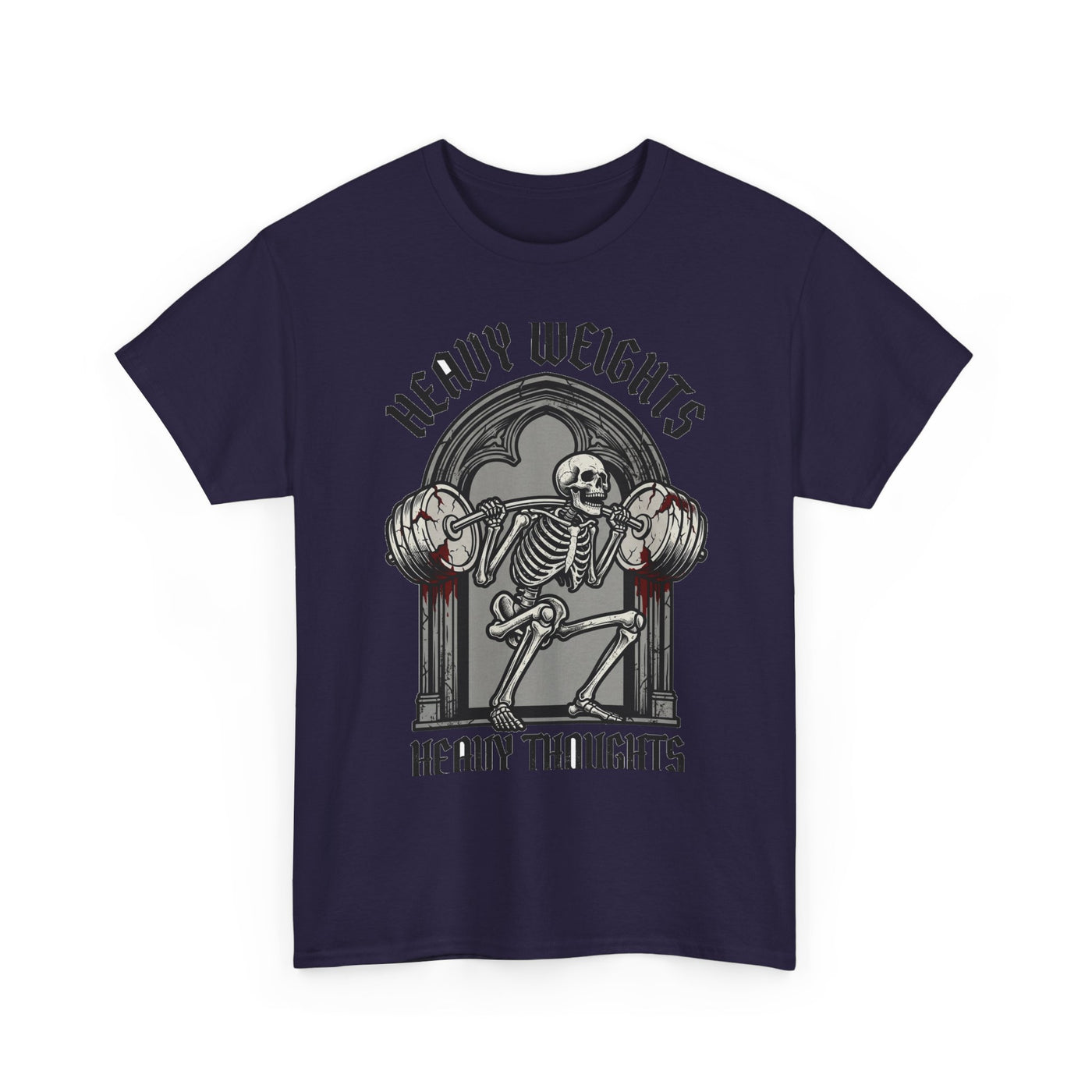 Heavy Weights Heavy Thoughts Skeleton Tee
