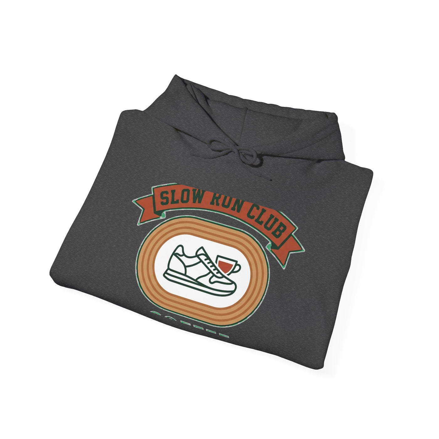Retro Slow Run Coffee Crest Hoodie