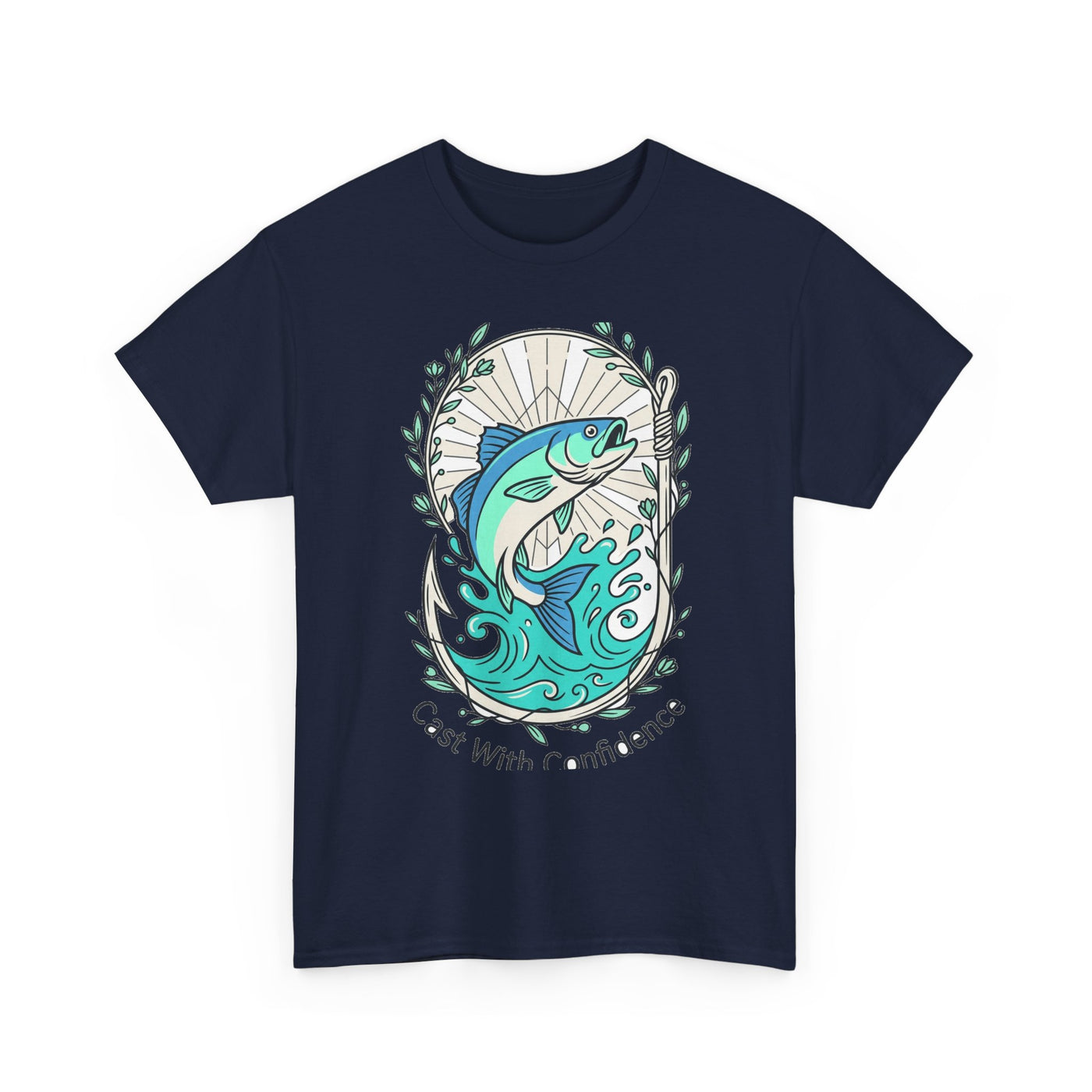 Cast With Confidence Floral Fishing Tee