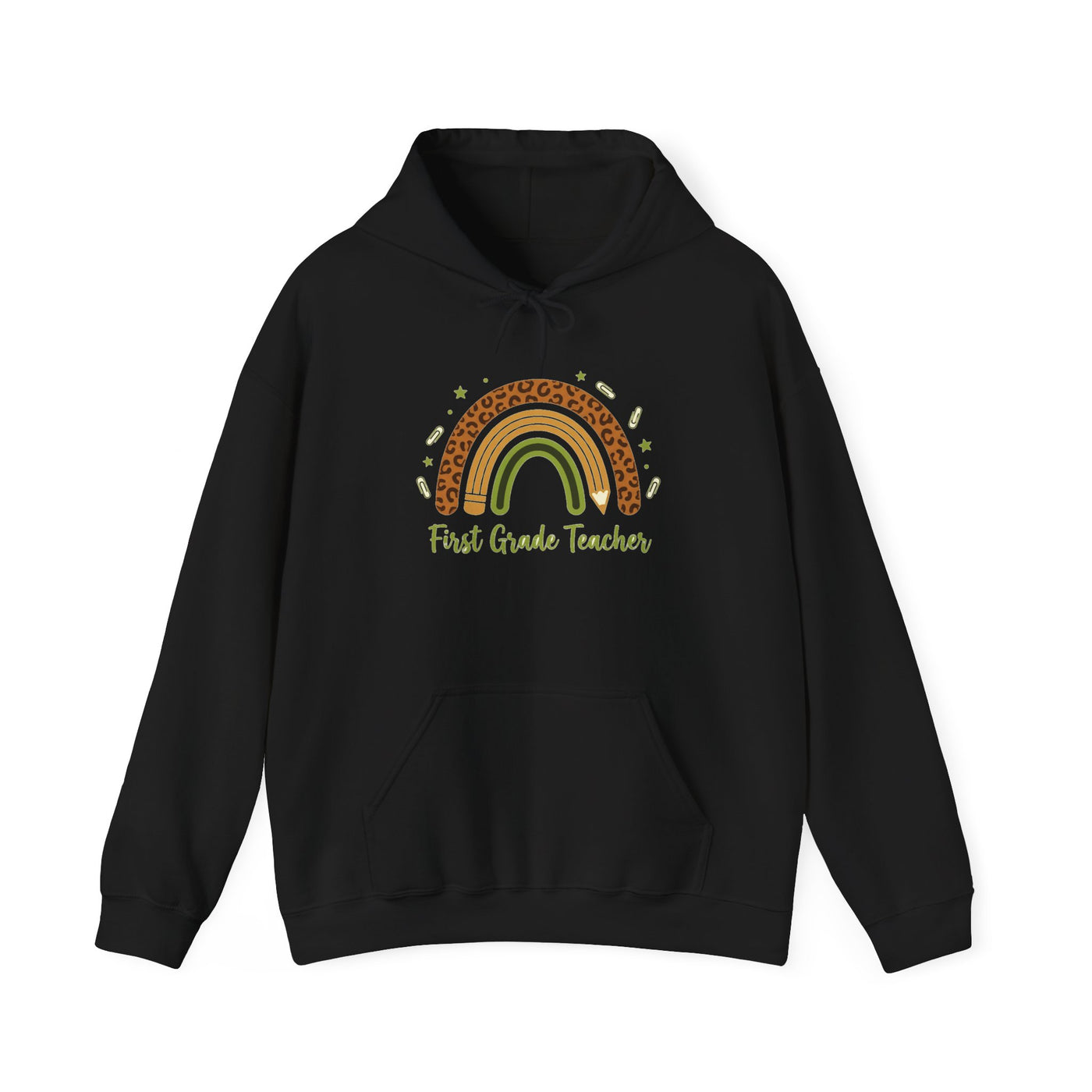Boho Leopard Rainbow Grade Level Hoodie
