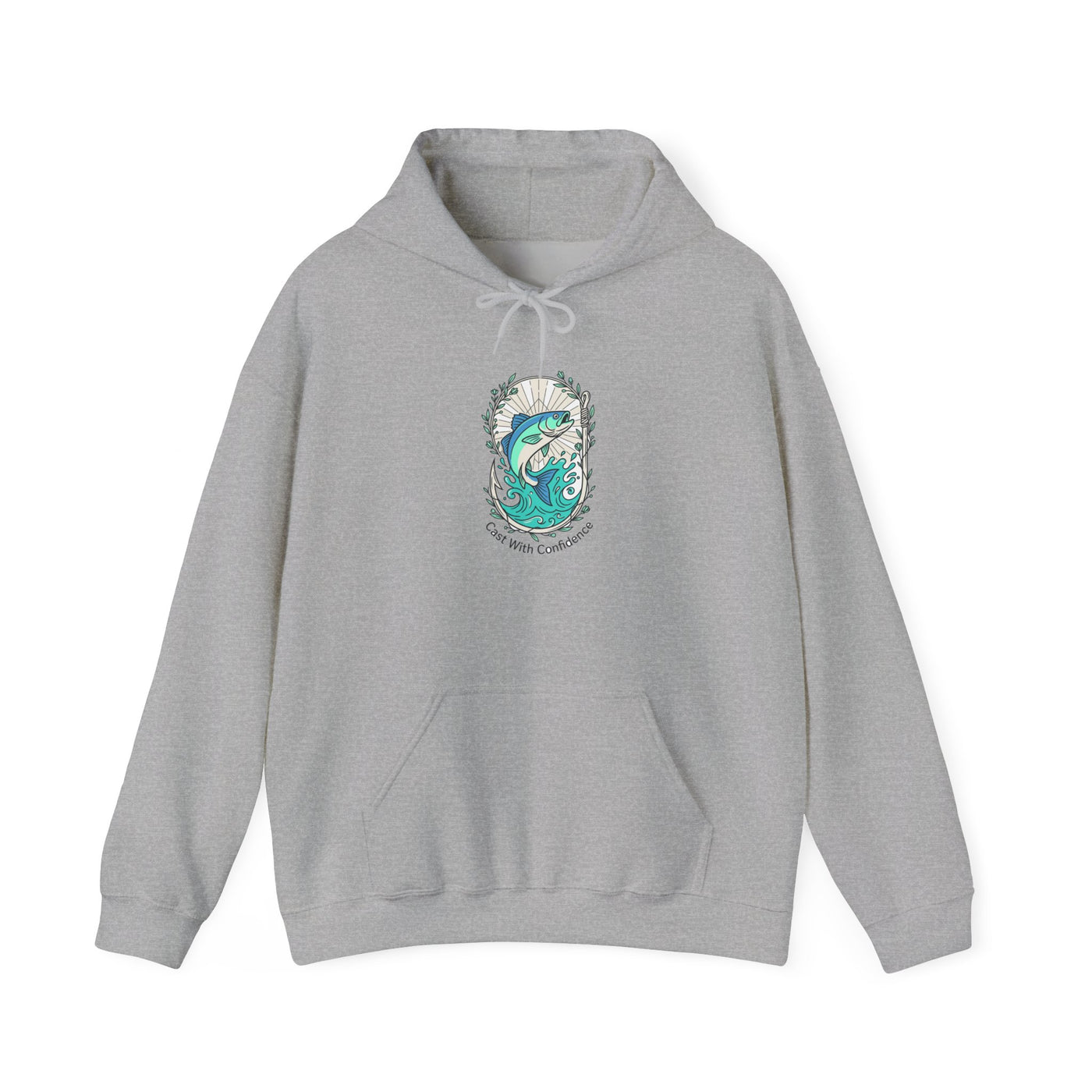 Reel Strength Floral Hook Fishing Hoodie