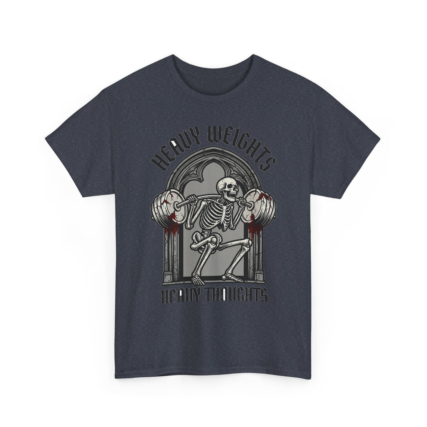 Heavy Weights Heavy Thoughts Skeleton Tee