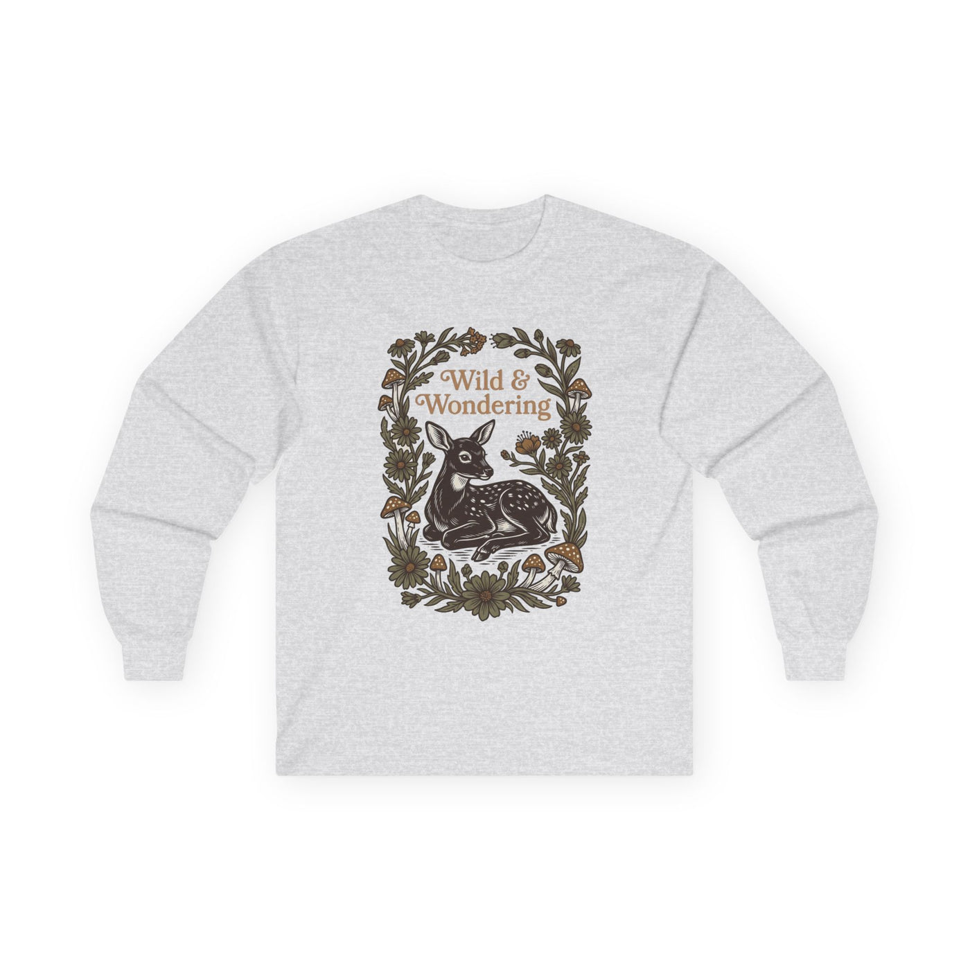 Forest Child Vintage Fawn & Fungi Long Sleeve