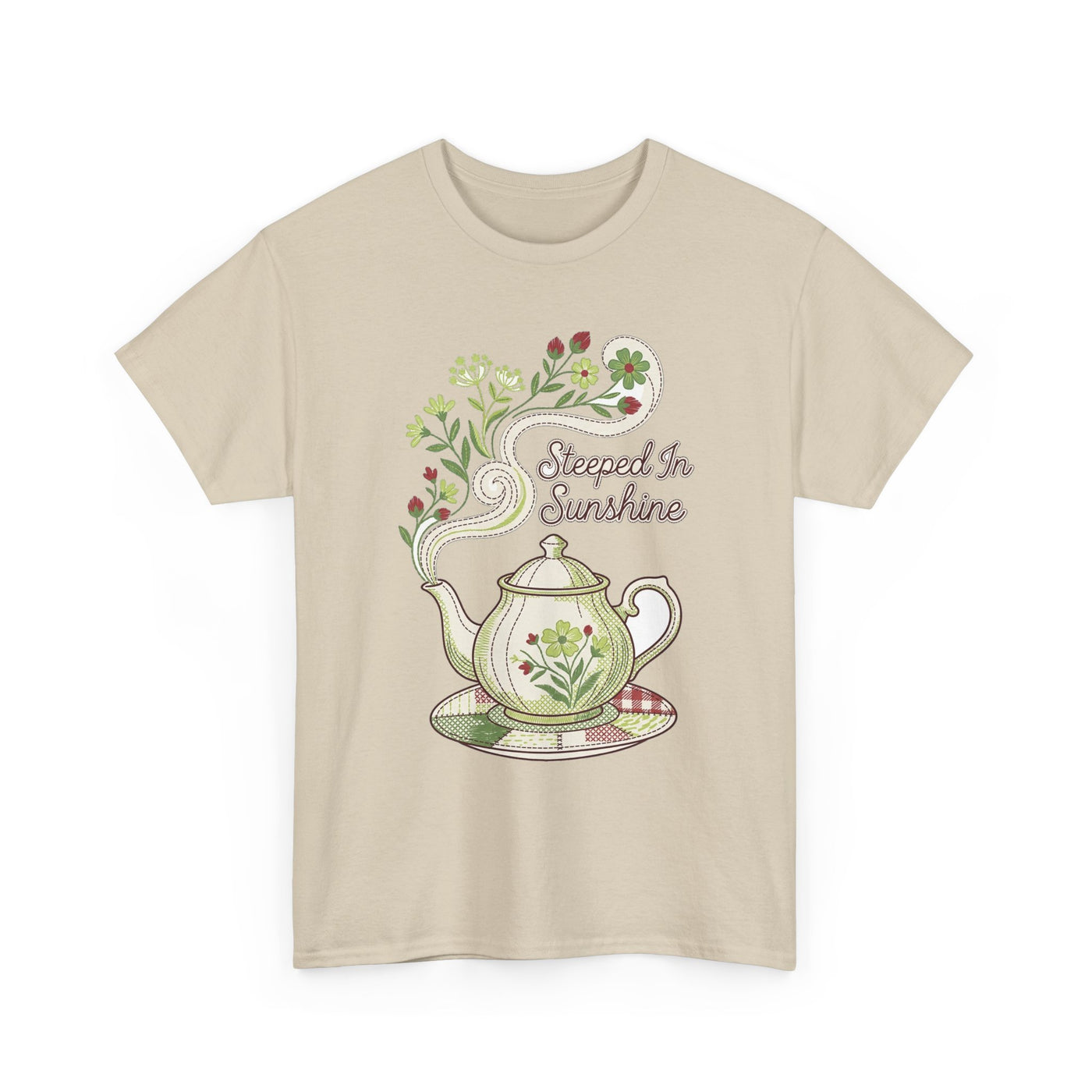 Steeped In Sunshine Faux Stitch Teapot