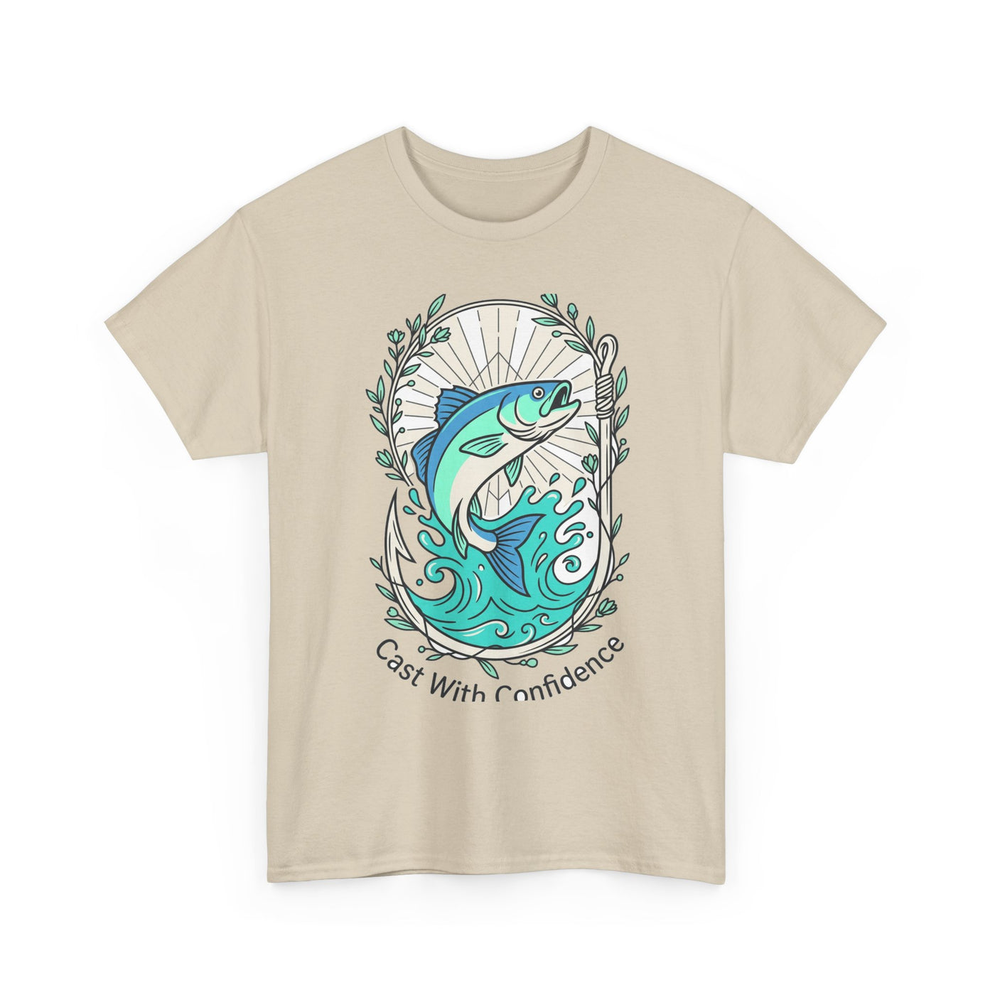 Cast With Confidence Floral Fishing Tee