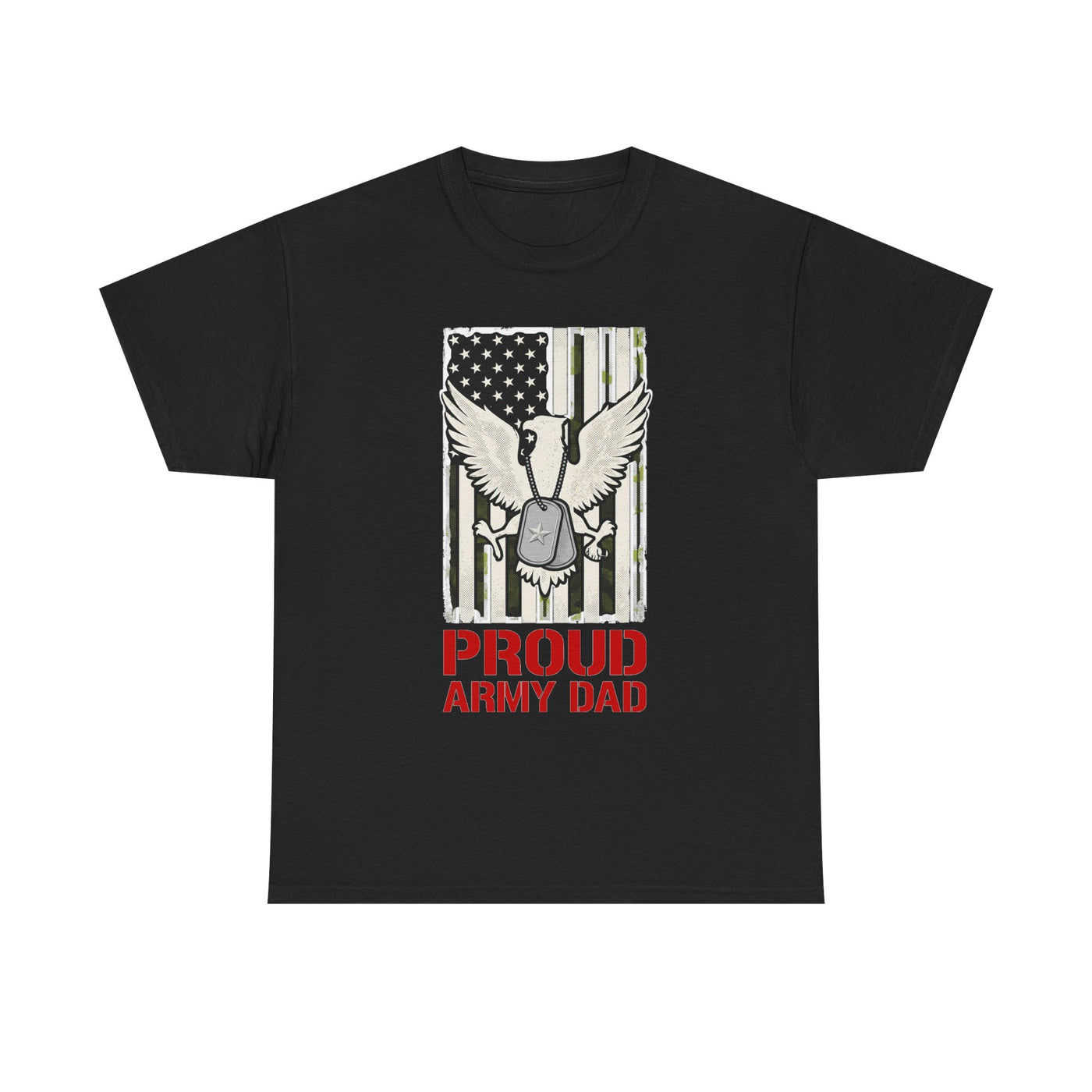 Proud Army Dad Dog Tags & Flag