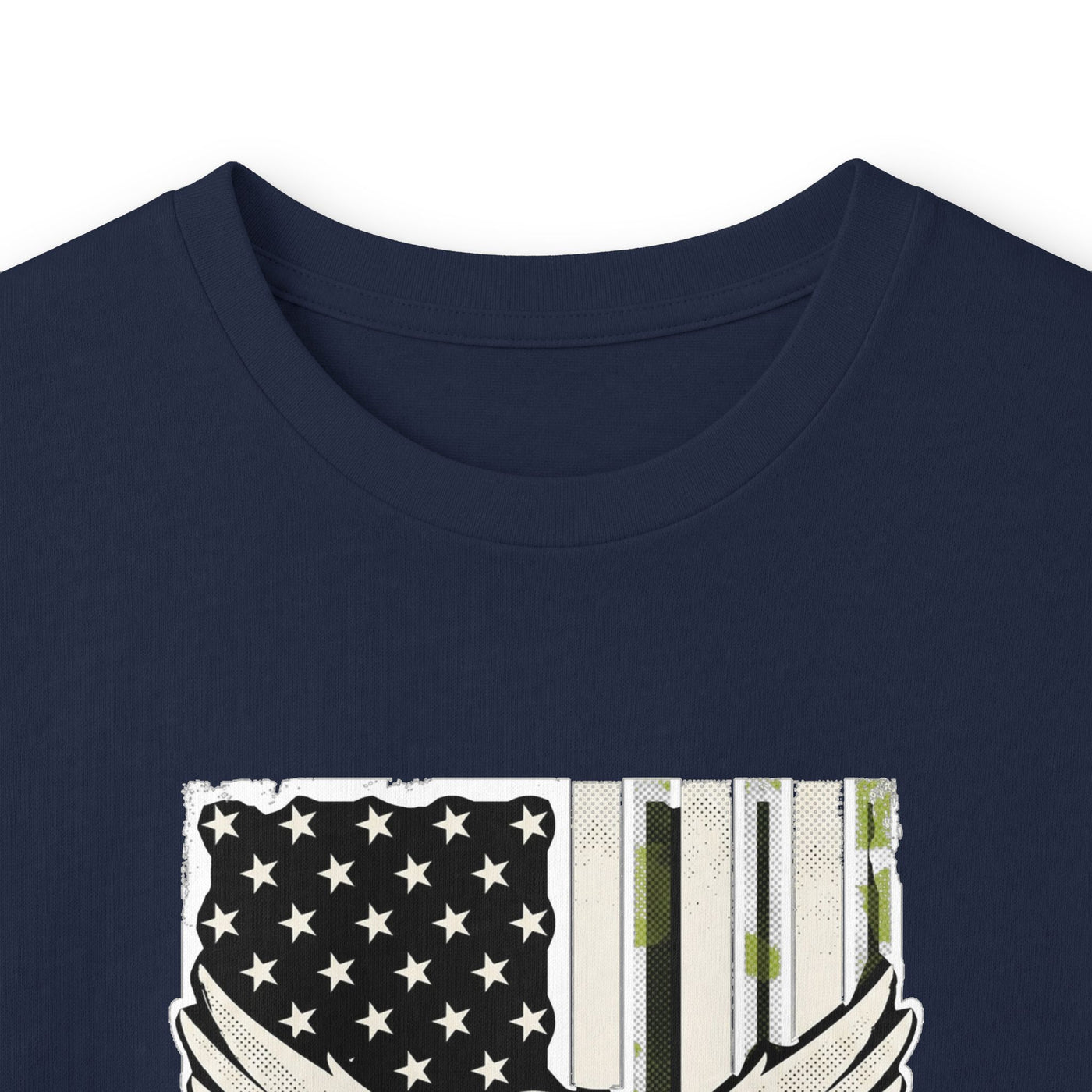 Proud Army Dad Dog Tags & Flag Long Sleeve