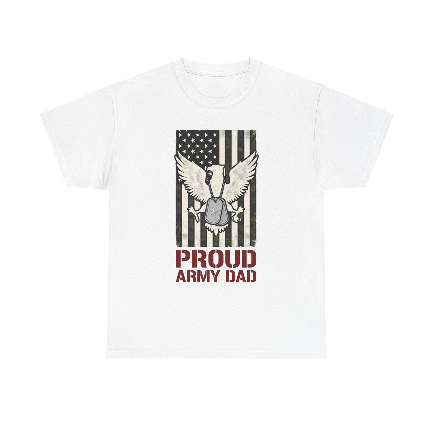 Proud Army Dad Dog Tags & Flag